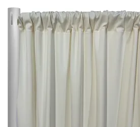 1pc - Scuba (Wrinkle-Free) Drapery Panel 10'Tall x 58" wide - Ivory