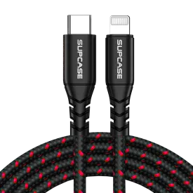 5 ft USB-C Fast Charge Lightning Cable for Apple Devices-Red