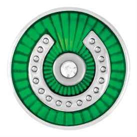 Emerald Enamel Horseshoe - Final Sale