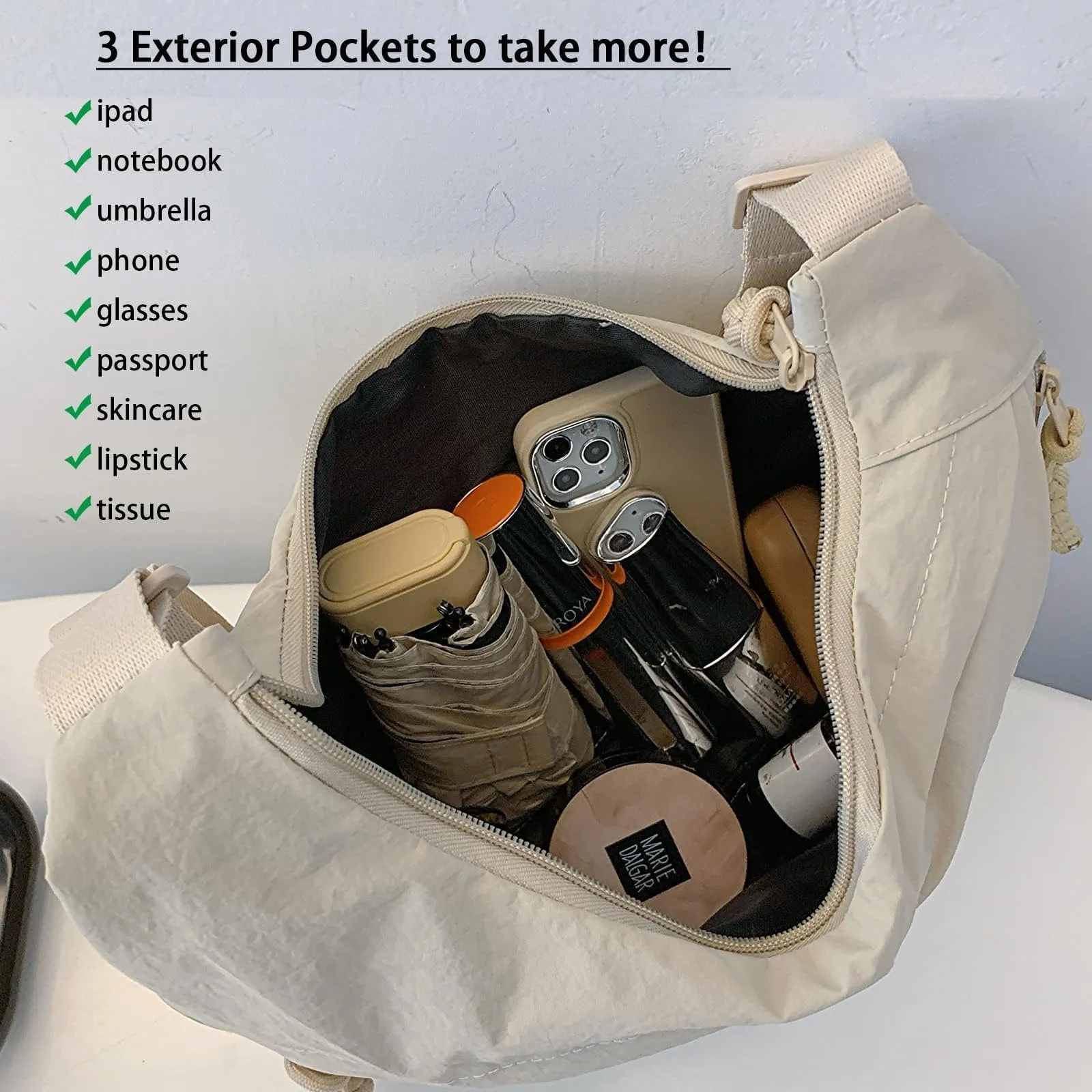Limited Offer Just 9.98Designer Direct SalesWomen's Fashion Plain Colour Crossbody Hobo Bag