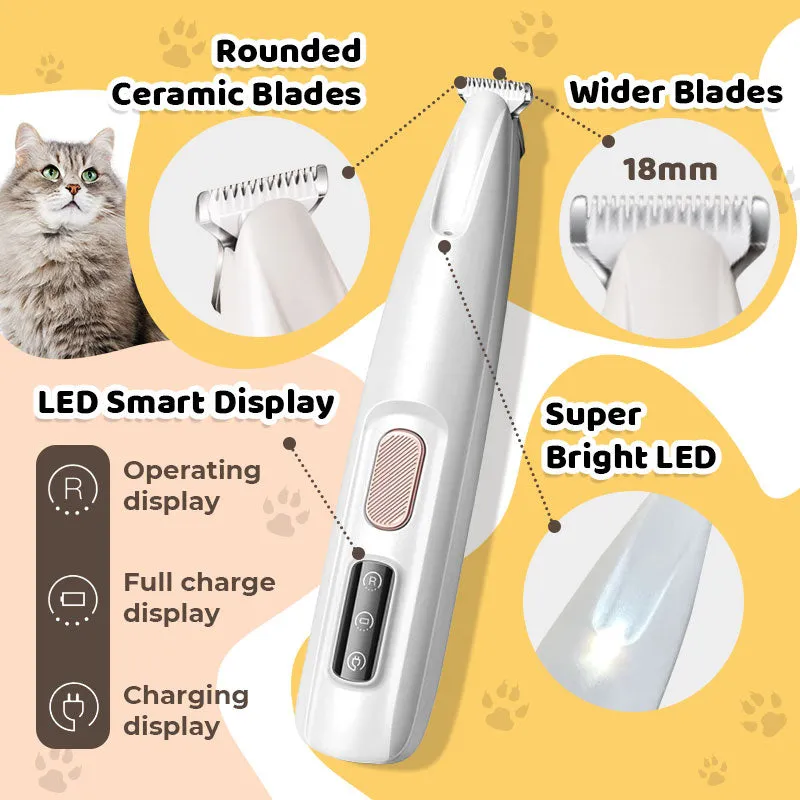  Limited-time offer today only! Waterproof Rechargeable Pet Shaver with LED Light