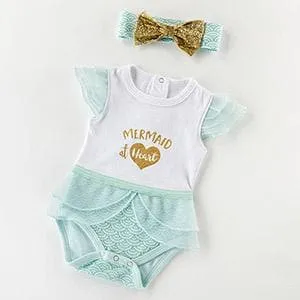 My First Mermaid Outfit with Headband (0-6 Months)
