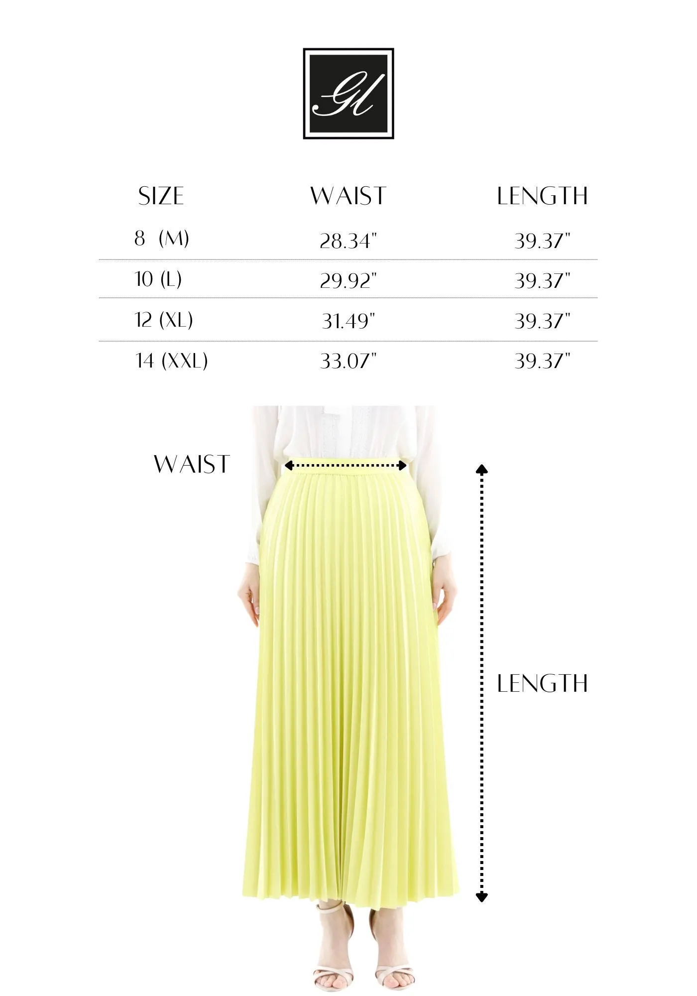 Pistachio Green Pleated Maxi Skirt Elastic Waist Band Ankle Length Plisse Skirt