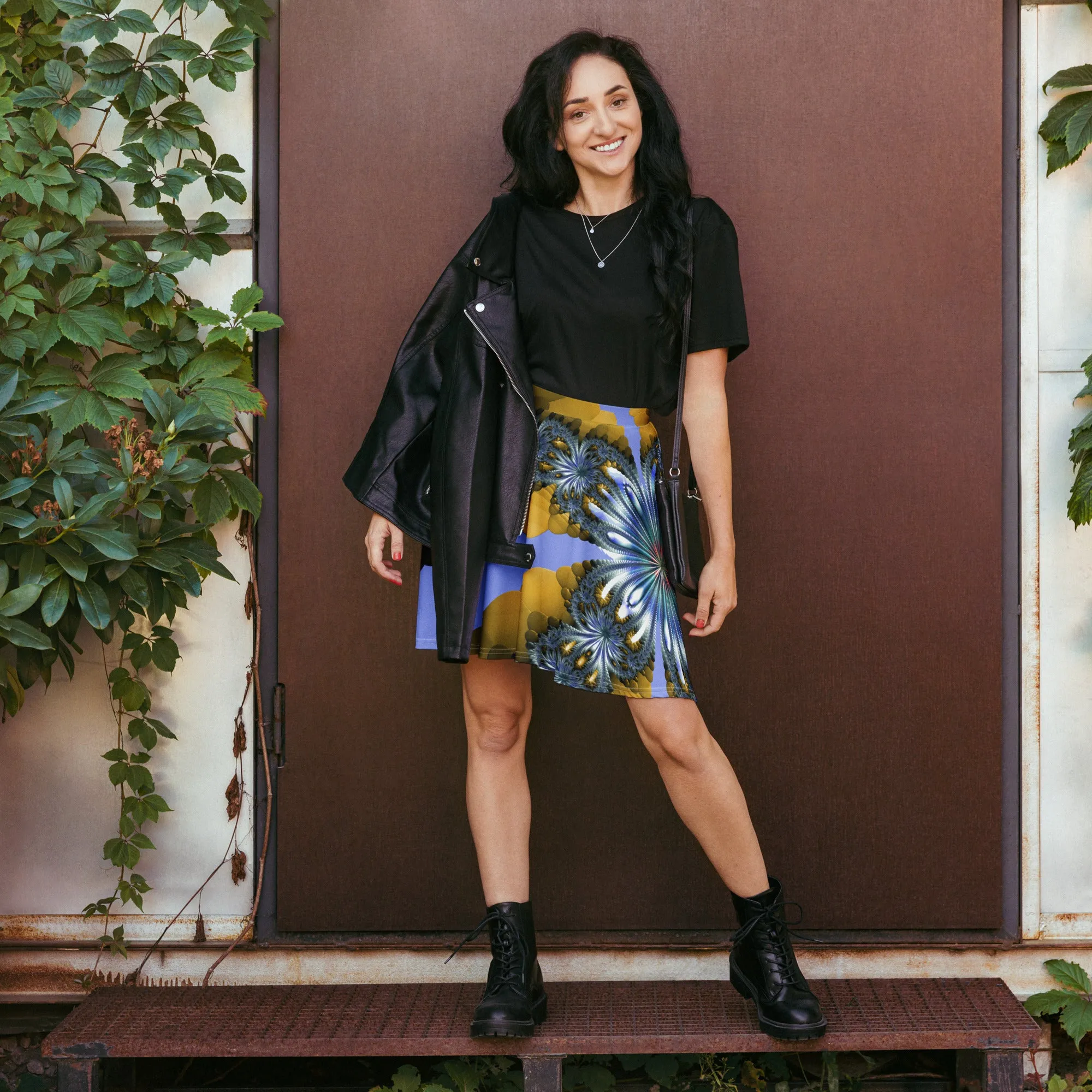 "Mystical Expansion" Collection - Designer Skater Skirt