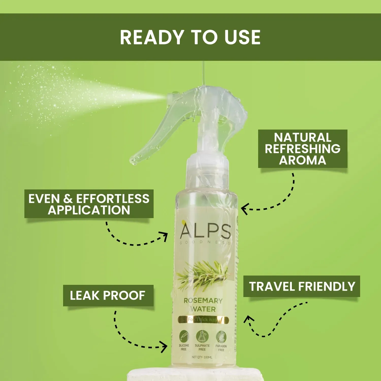 Rosemary Water, Hair Spray For Regrowth [Buy 1 Get 1 Free]