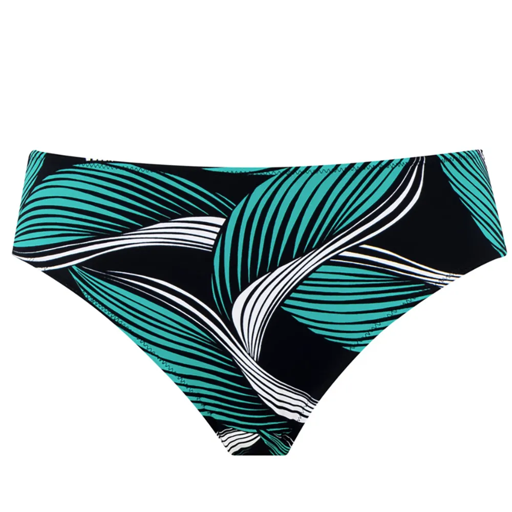 Saint Lucia Black Mid Rise Bikini Brief