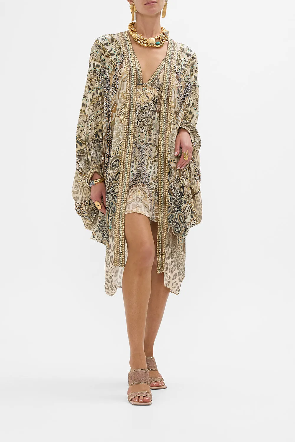 SHORT FLARED DRESS WITH HARDWARE THE THRONE ROOM