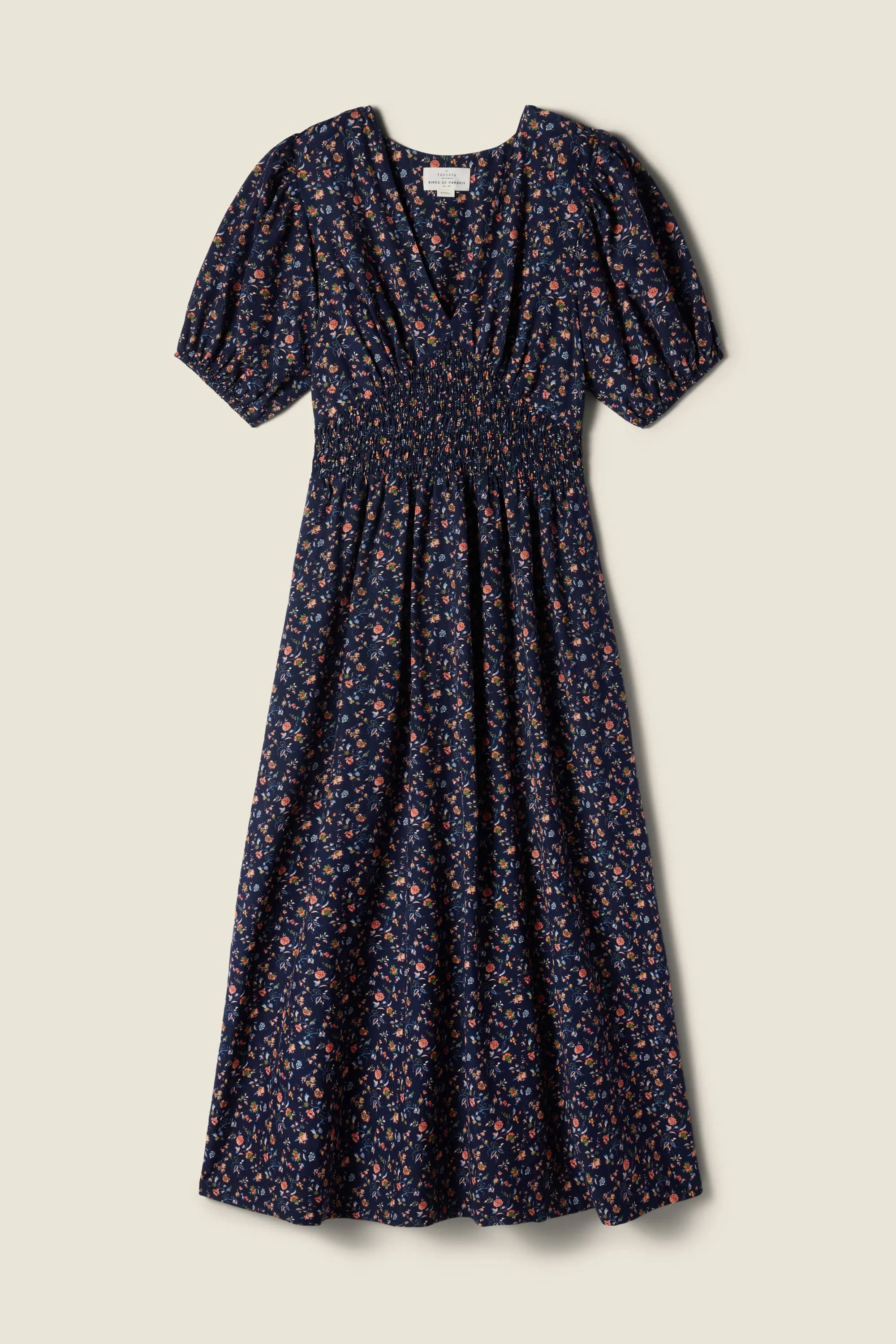 Sonia Dress Navy Rosette