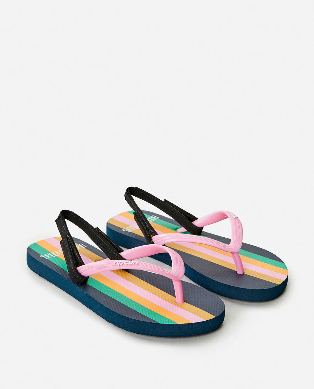 Surf Revival Stripe Open Toe - Girl - Navy