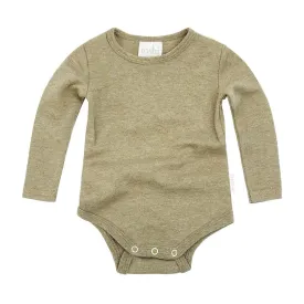 Toshi Organic Long Sleeve Bodysuit - Dreamtime / Olive