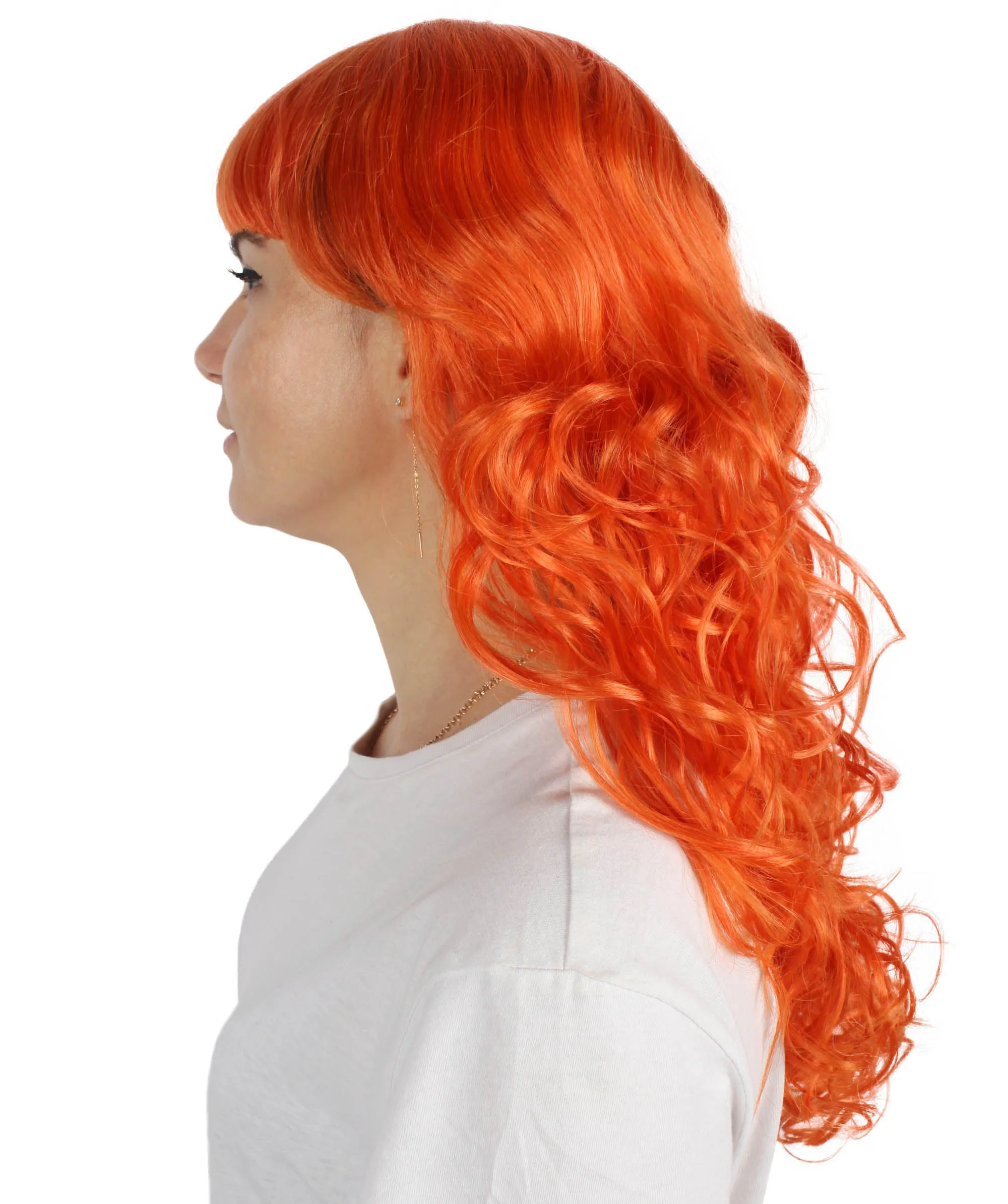 Women's Wig for Cosplay Anti-Hero Girl , Long Curly Party Ready Fancy Cosplay Halloween Wigs , Premium Breathable Capless Cap