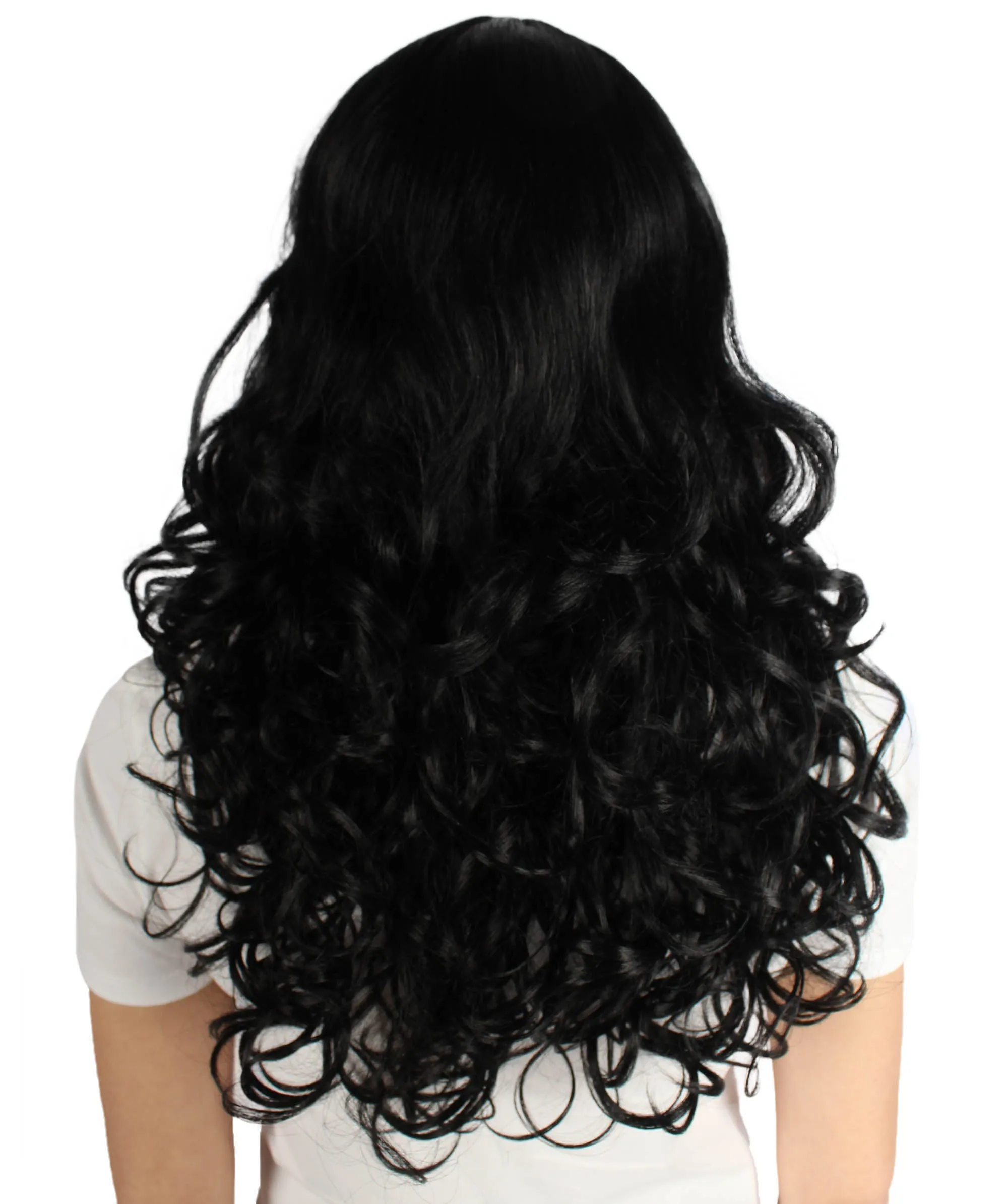Women's Wig for Cosplay Anti-Hero Girl , Long Curly Party Ready Fancy Cosplay Halloween Wigs , Premium Breathable Capless Cap
