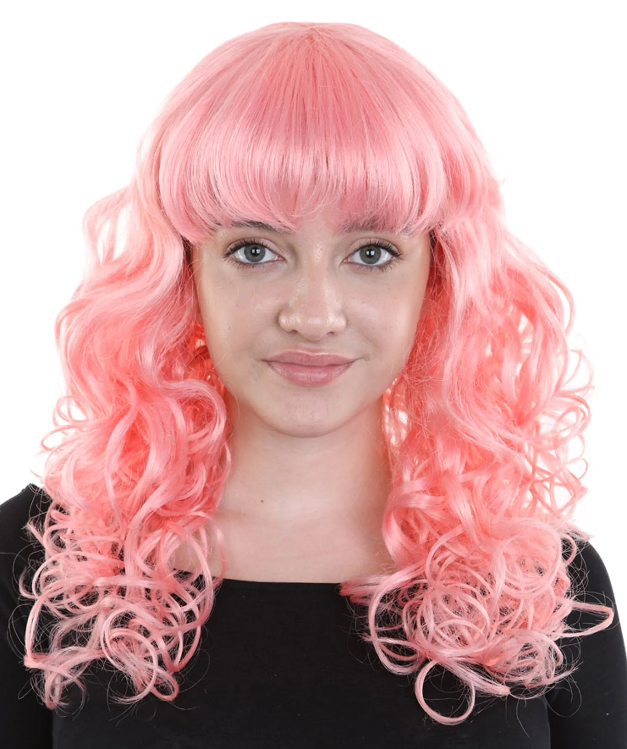 Women's Wig for Cosplay Anti-Hero Girl , Long Curly Party Ready Fancy Cosplay Halloween Wigs , Premium Breathable Capless Cap