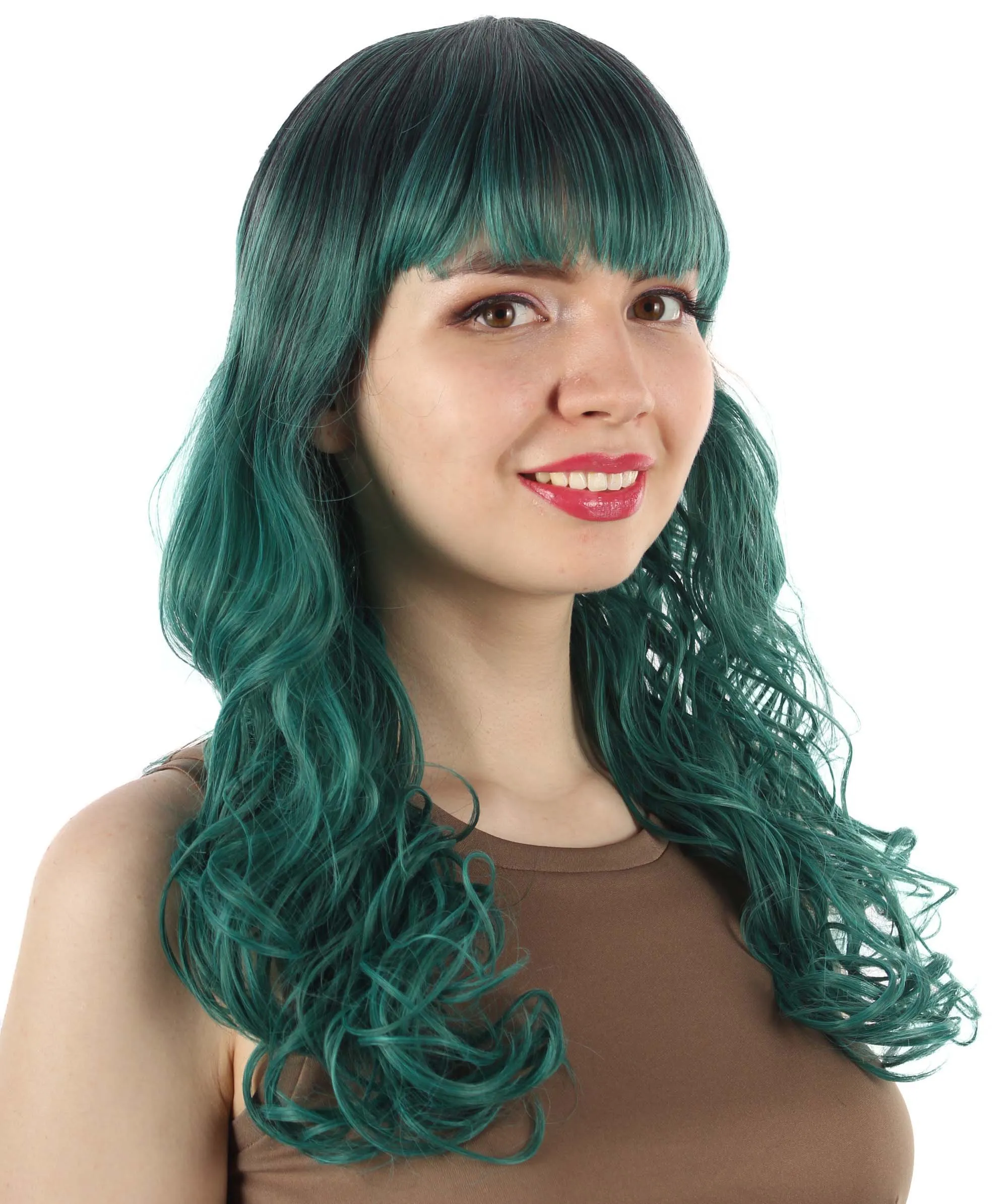 Women's Wig for Cosplay Anti-Hero Girl , Long Curly Party Ready Fancy Cosplay Halloween Wigs , Premium Breathable Capless Cap