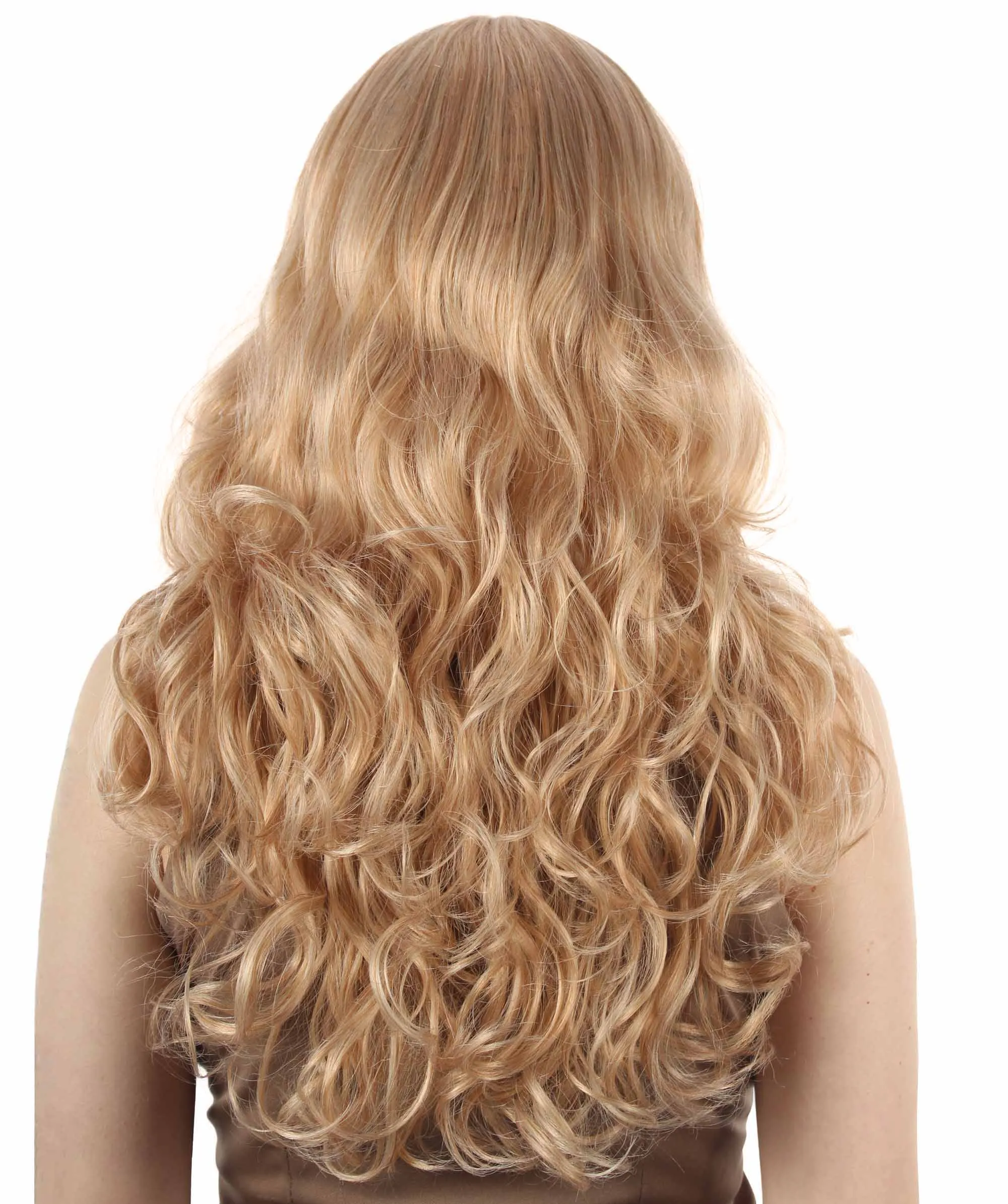 Women's Wig for Cosplay Anti-Hero Girl , Long Curly Party Ready Fancy Cosplay Halloween Wigs , Premium Breathable Capless Cap