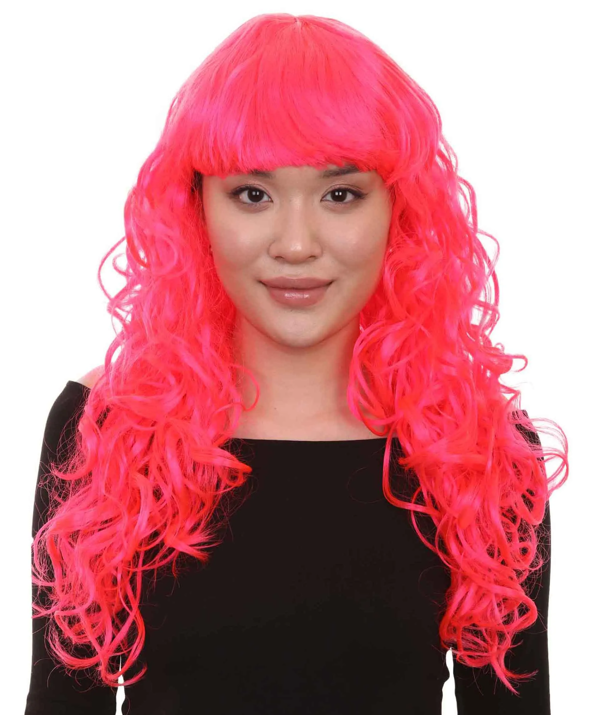 Women's Wig for Cosplay Anti-Hero Girl , Long Curly Party Ready Fancy Cosplay Halloween Wigs , Premium Breathable Capless Cap