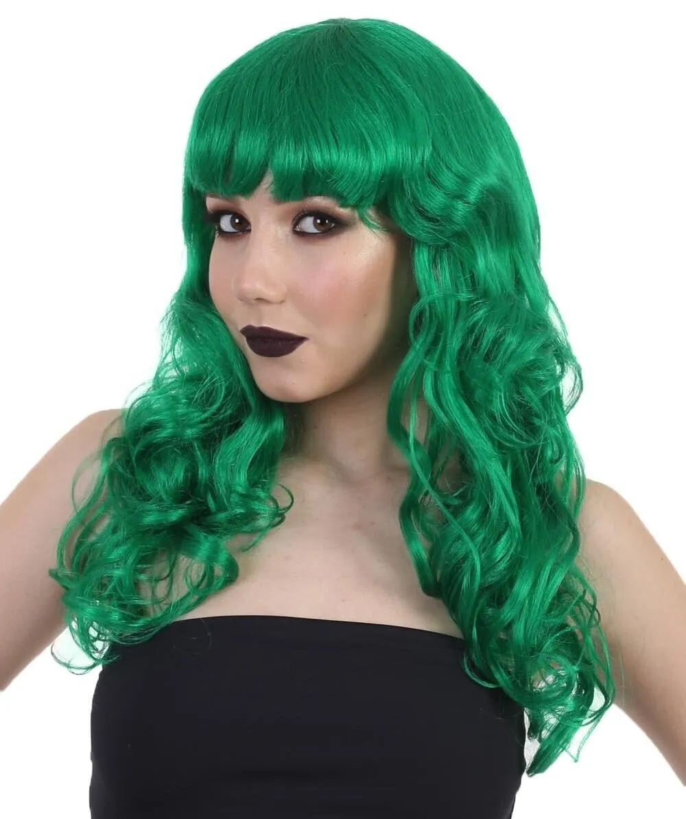 Women's Wig for Cosplay Anti-Hero Girl , Long Curly Party Ready Fancy Cosplay Halloween Wigs , Premium Breathable Capless Cap