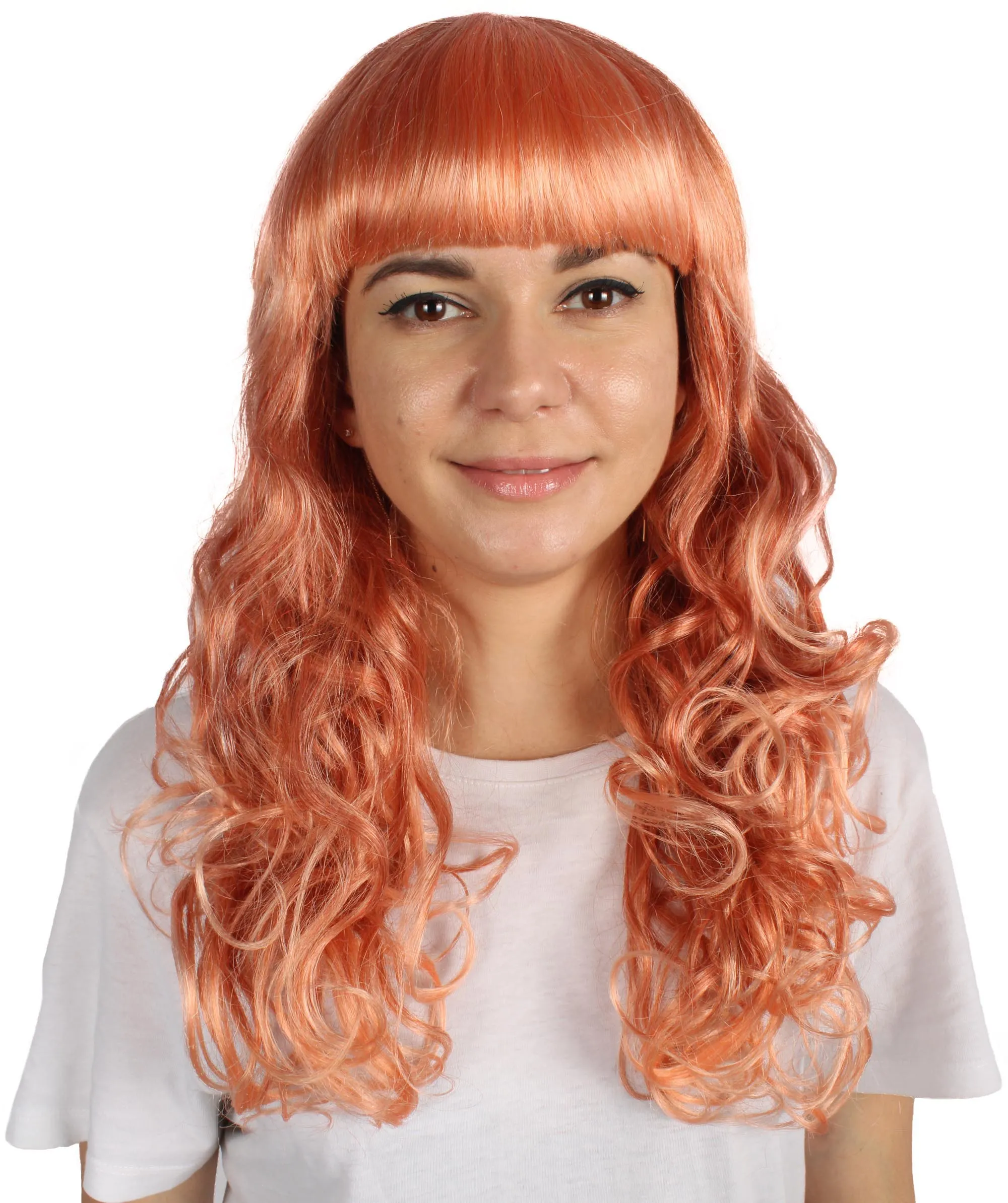 Women's Wig for Cosplay Anti-Hero Girl , Long Curly Party Ready Fancy Cosplay Halloween Wigs , Premium Breathable Capless Cap