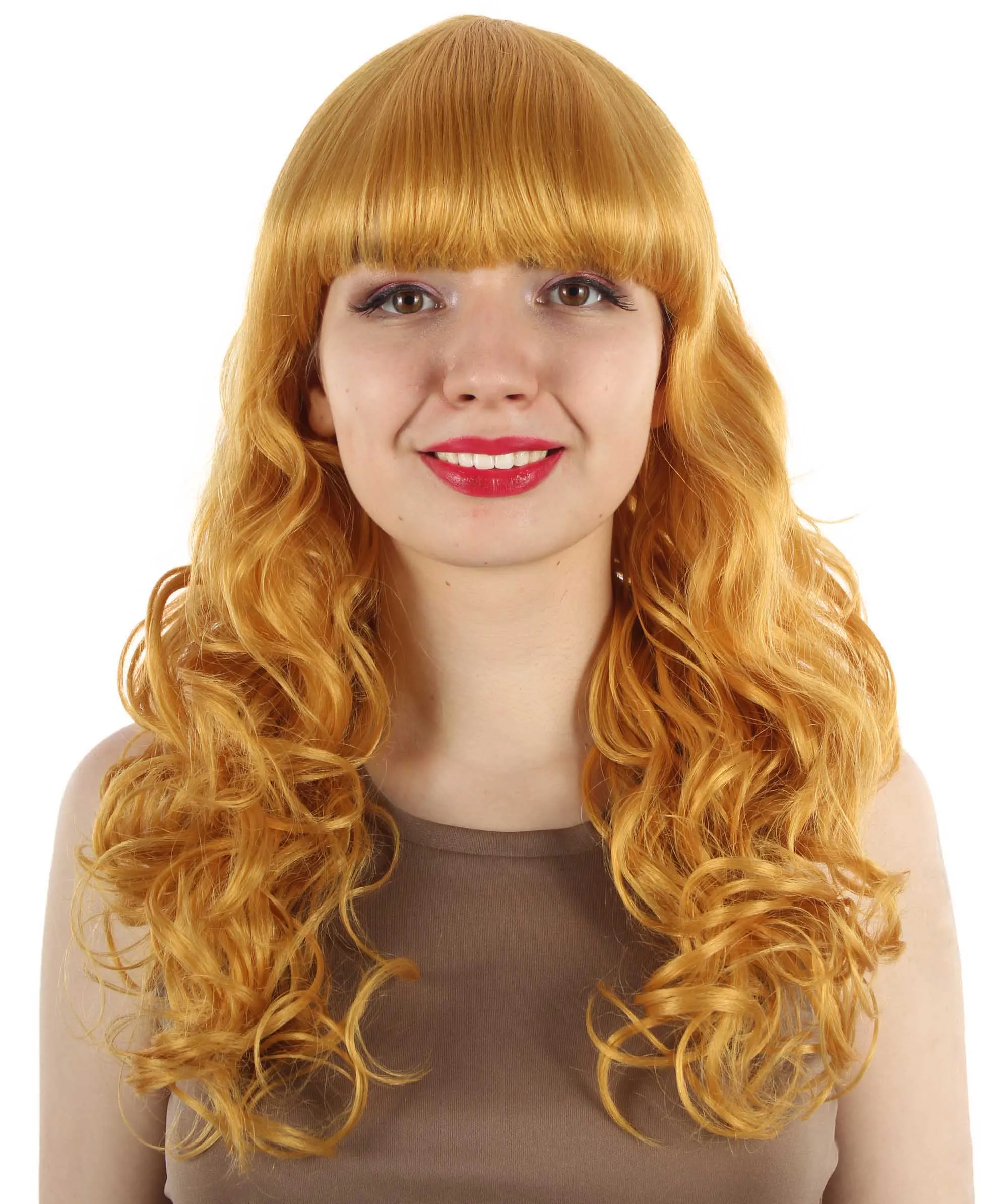 Women's Wig for Cosplay Anti-Hero Girl , Long Curly Party Ready Fancy Cosplay Halloween Wigs , Premium Breathable Capless Cap
