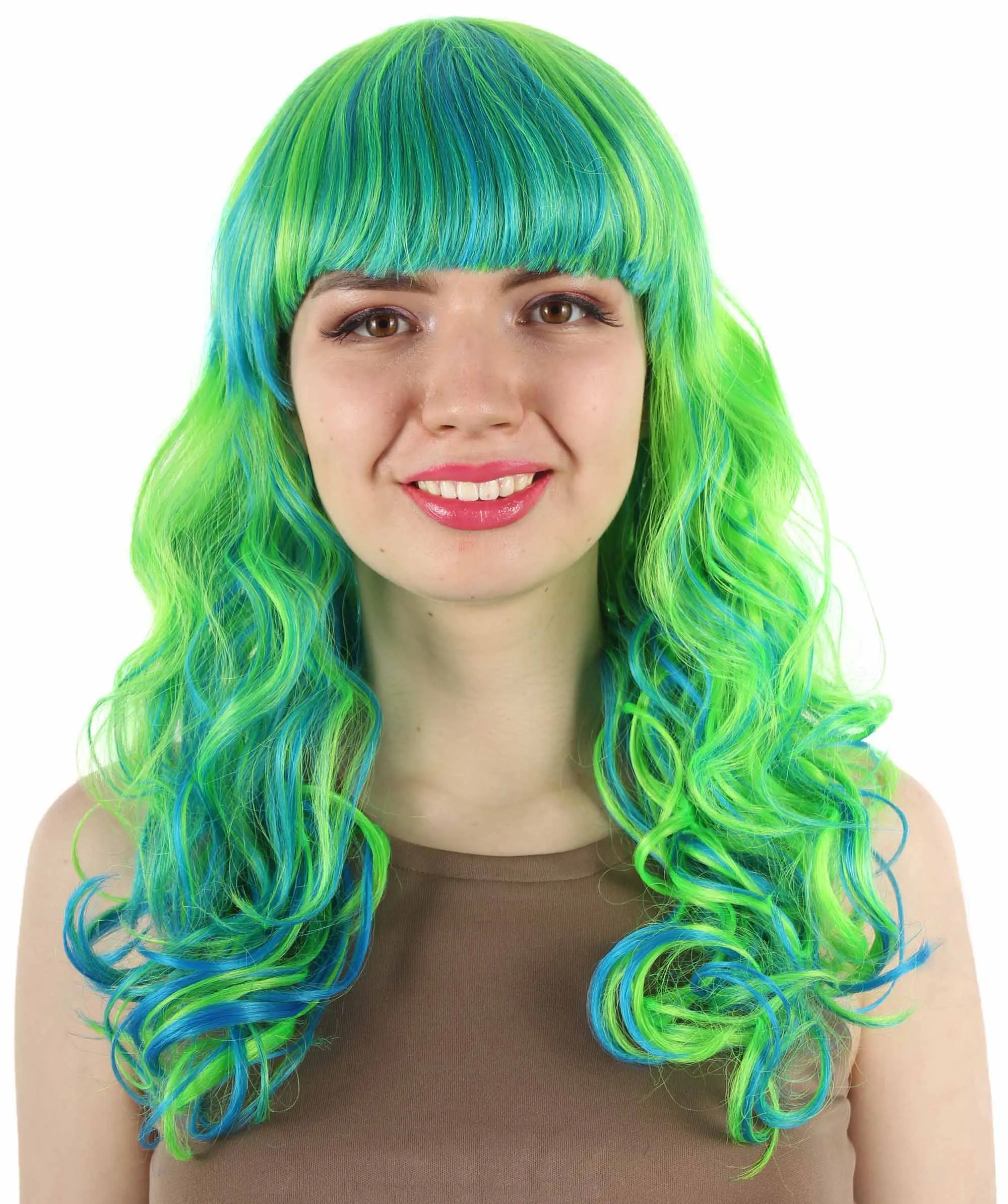 Women's Wig for Cosplay Anti-Hero Girl , Long Curly Party Ready Fancy Cosplay Halloween Wigs , Premium Breathable Capless Cap