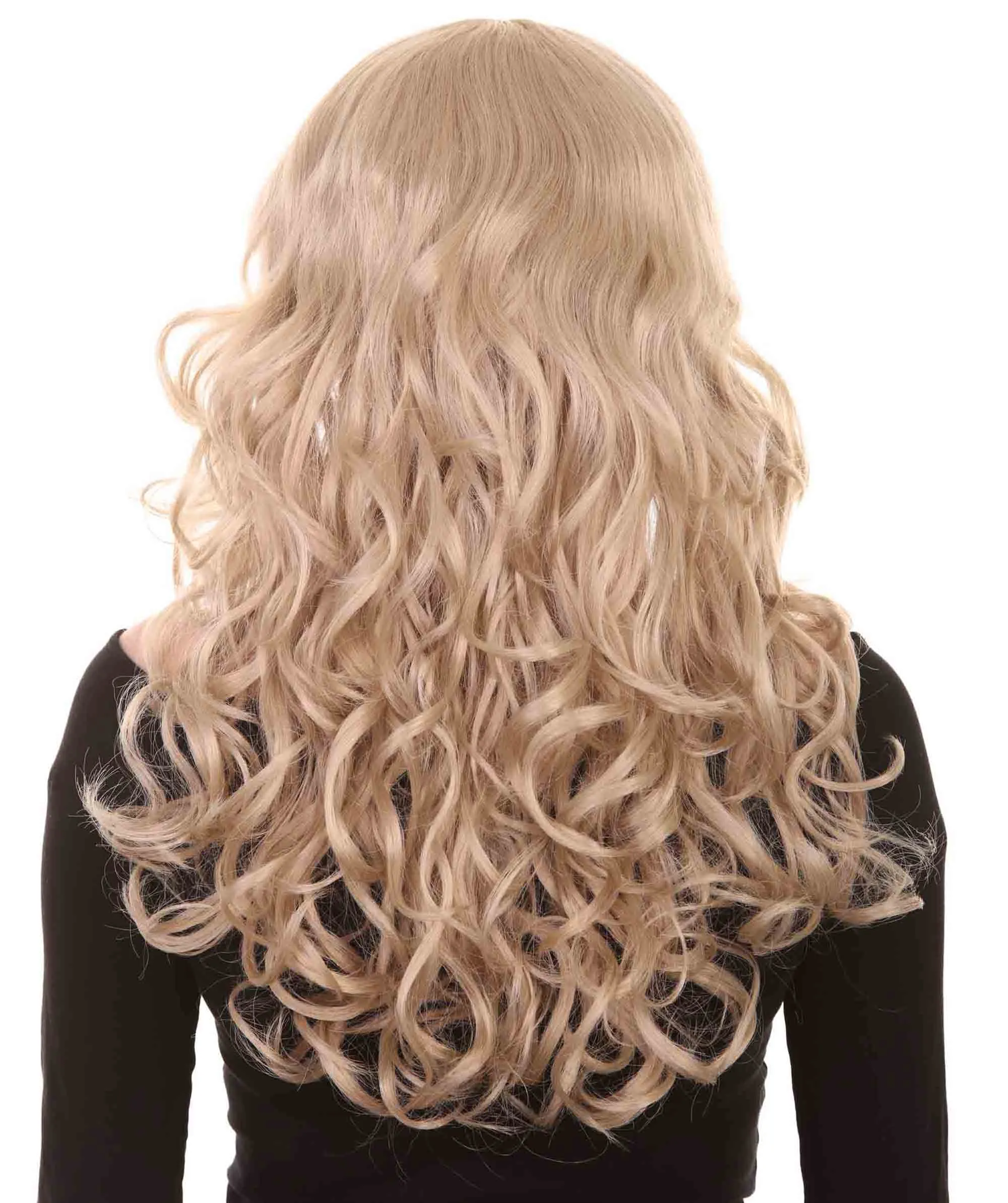 Women's Wig for Cosplay Anti-Hero Girl , Long Curly Party Ready Fancy Cosplay Halloween Wigs , Premium Breathable Capless Cap
