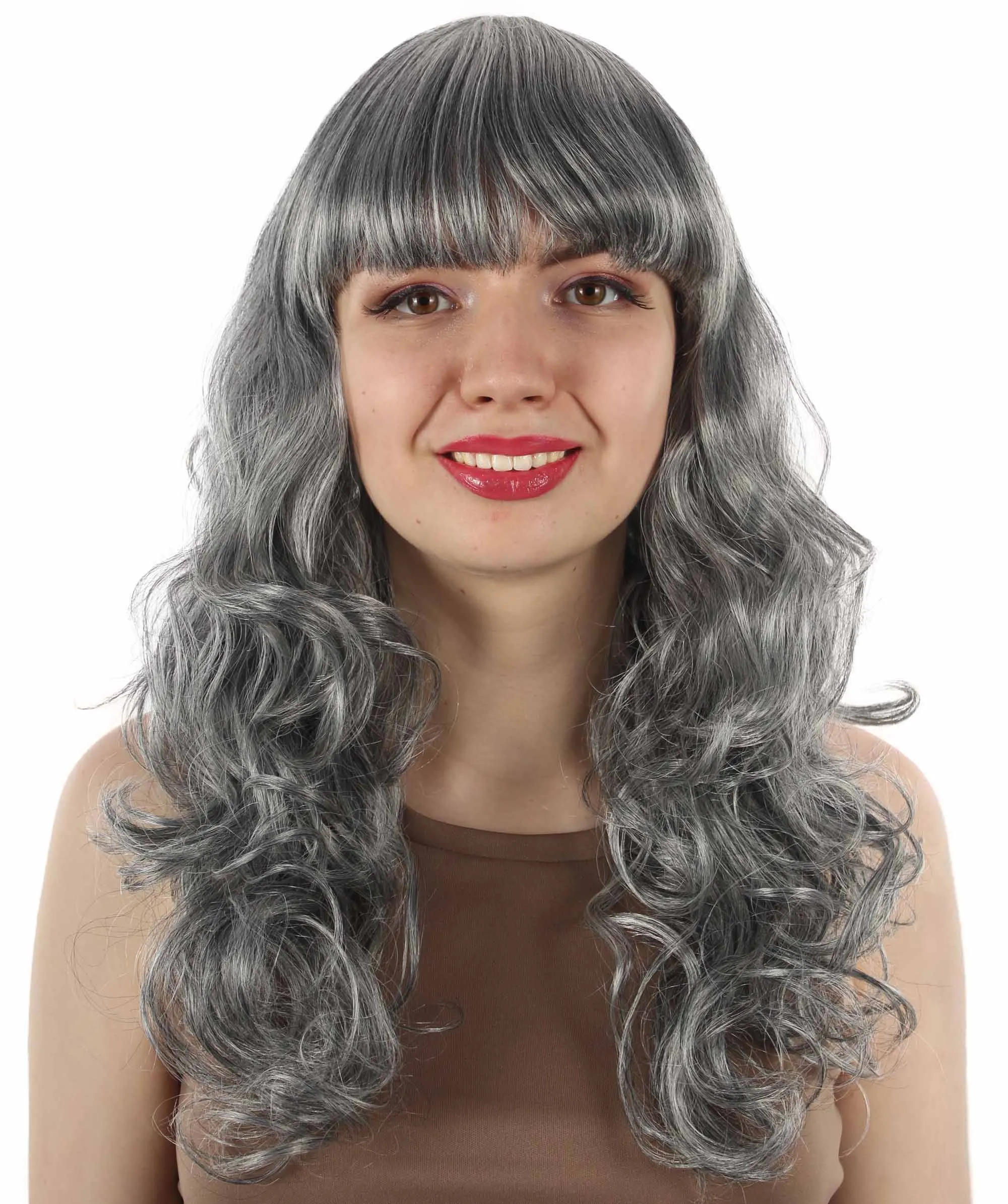 Women's Wig for Cosplay Anti-Hero Girl , Long Curly Party Ready Fancy Cosplay Halloween Wigs , Premium Breathable Capless Cap