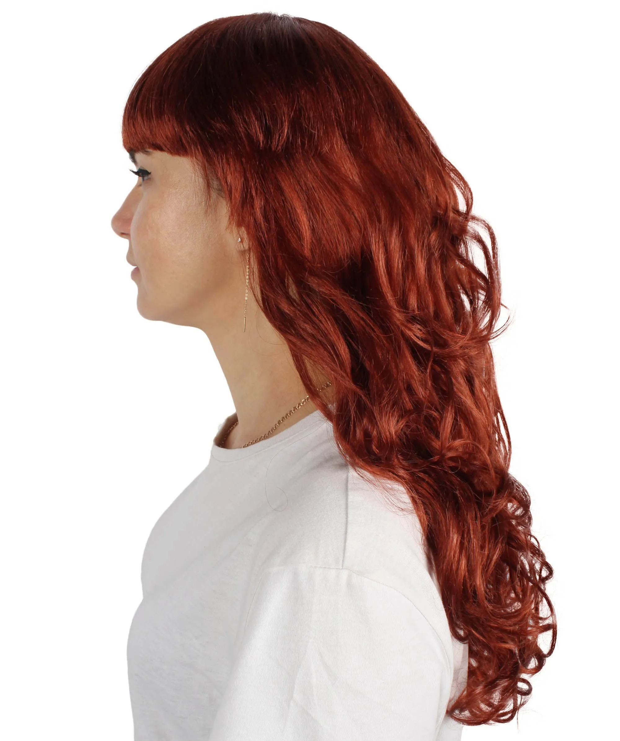 Women's Wig for Cosplay Anti-Hero Girl , Long Curly Party Ready Fancy Cosplay Halloween Wigs , Premium Breathable Capless Cap