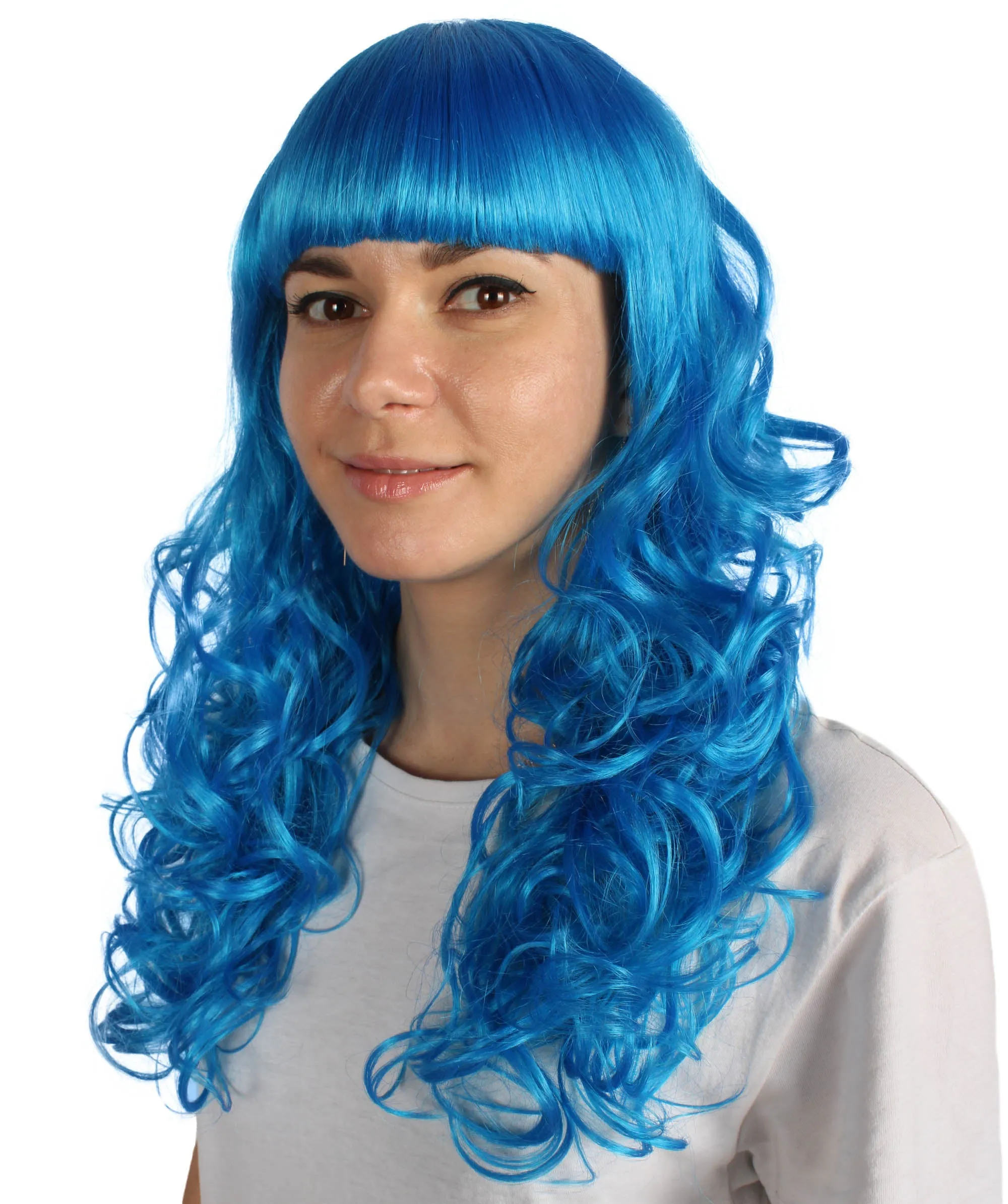 Women's Wig for Cosplay Anti-Hero Girl , Long Curly Party Ready Fancy Cosplay Halloween Wigs , Premium Breathable Capless Cap