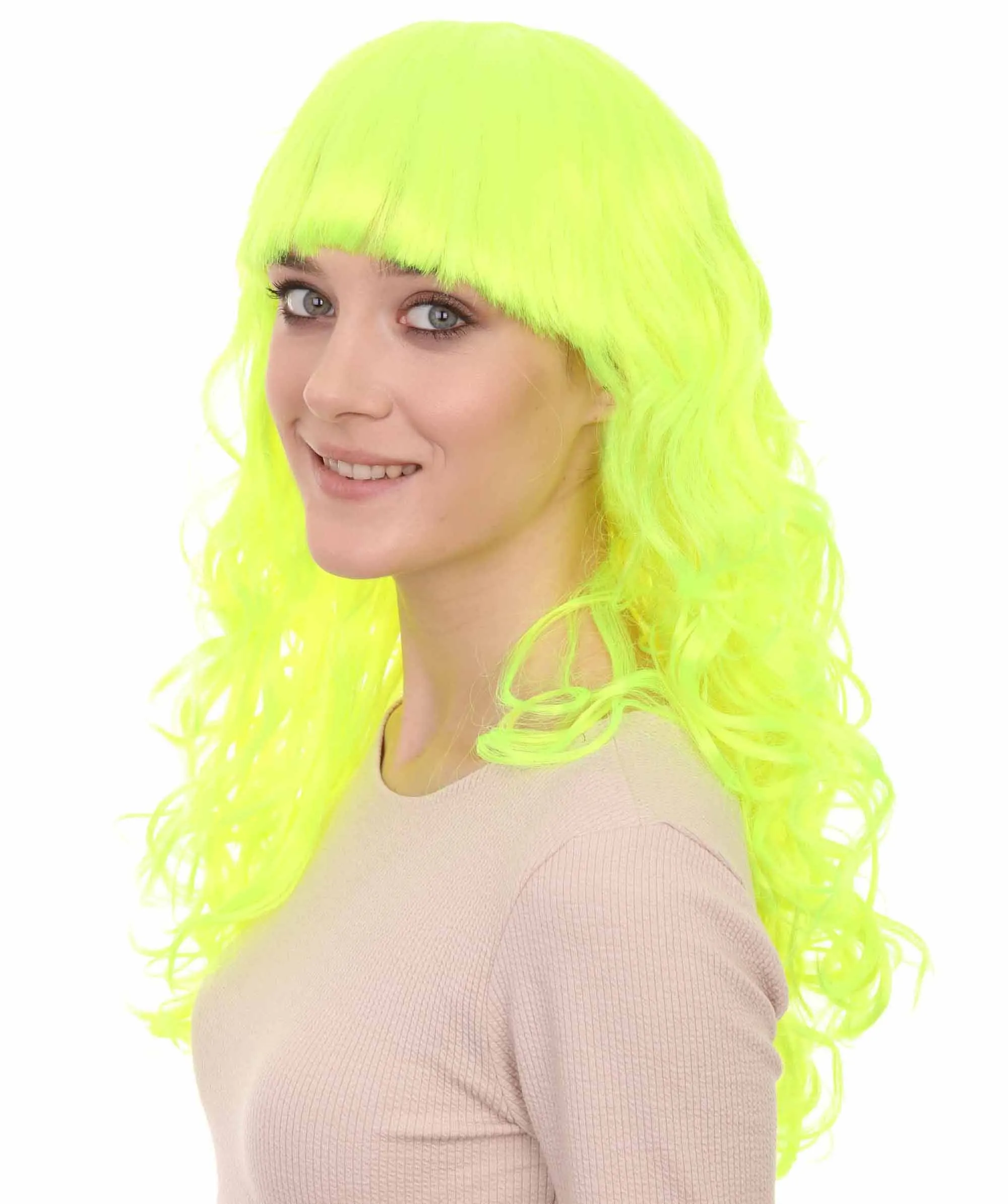 Women's Wig for Cosplay Anti-Hero Girl , Long Curly Party Ready Fancy Cosplay Halloween Wigs , Premium Breathable Capless Cap