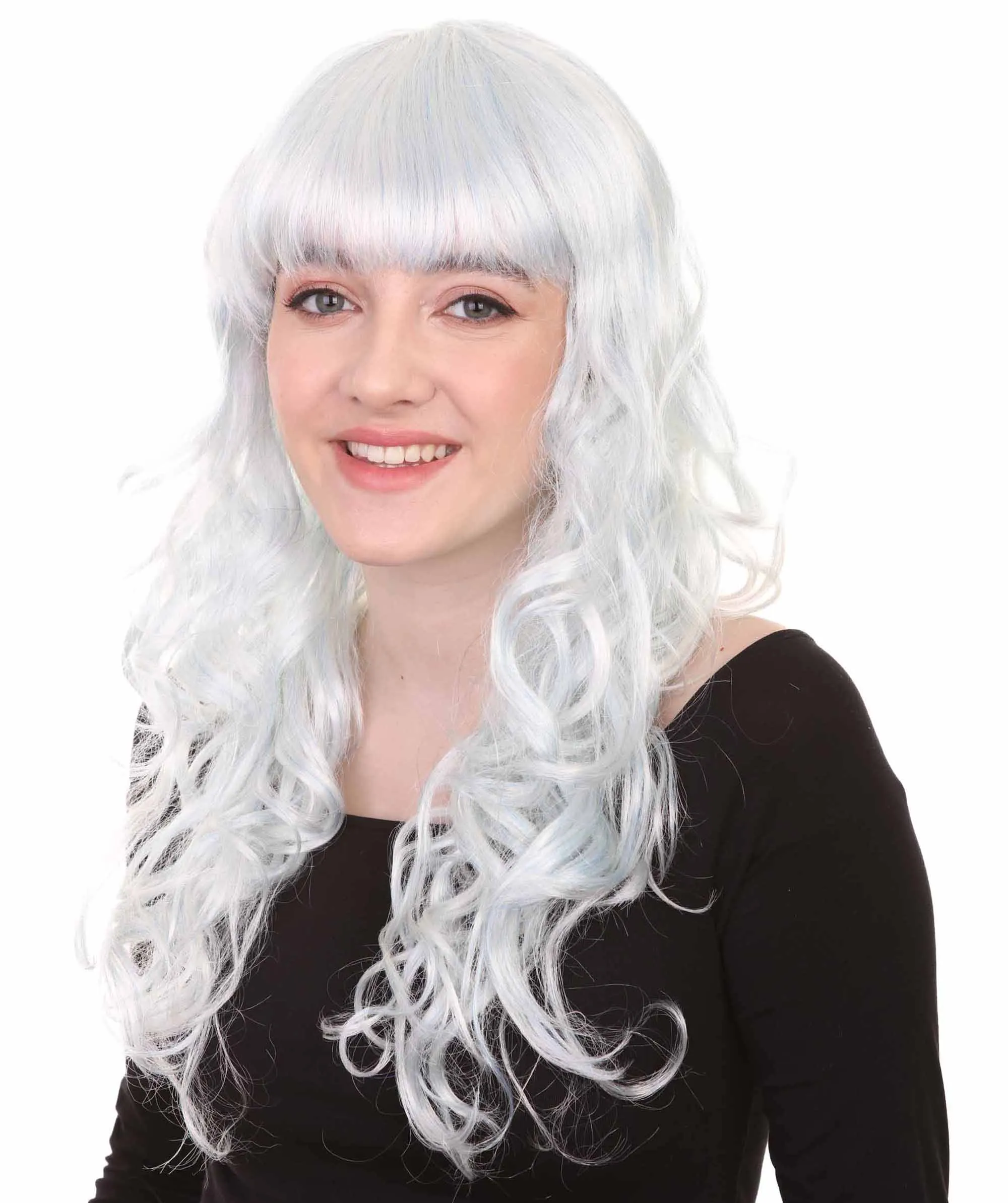 Women's Wig for Cosplay Anti-Hero Girl , Long Curly Party Ready Fancy Cosplay Halloween Wigs , Premium Breathable Capless Cap