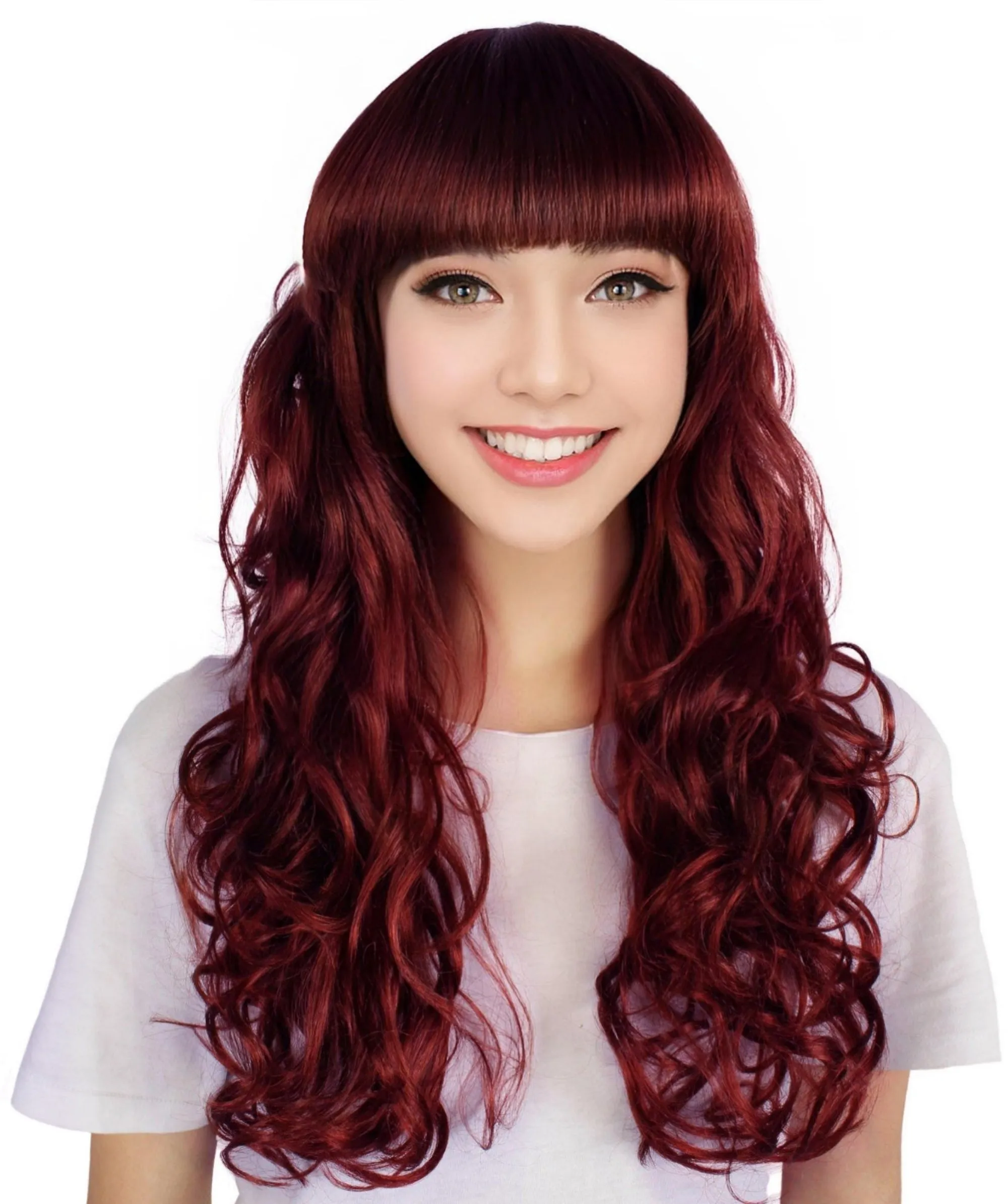 Women's Wig for Cosplay Anti-Hero Girl , Long Curly Party Ready Fancy Cosplay Halloween Wigs , Premium Breathable Capless Cap