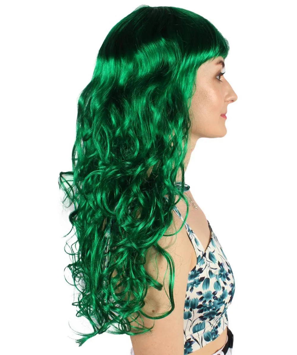 Women's Wig for Cosplay Anti-Hero Girl , Long Curly Party Ready Fancy Cosplay Halloween Wigs , Premium Breathable Capless Cap