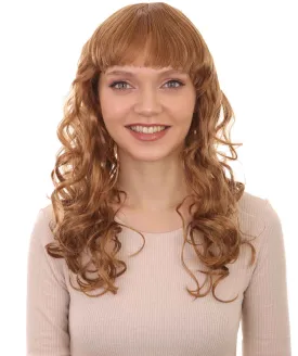Women's Wig for Cosplay Anti-Hero Girl , Long Curly Party Ready Fancy Cosplay Halloween Wigs , Premium Breathable Capless Cap