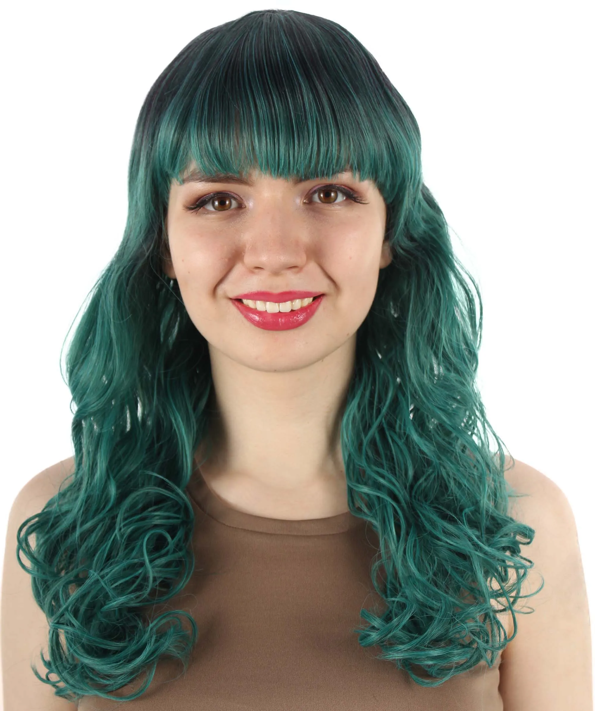 Women's Wig for Cosplay Anti-Hero Girl , Long Curly Party Ready Fancy Cosplay Halloween Wigs , Premium Breathable Capless Cap