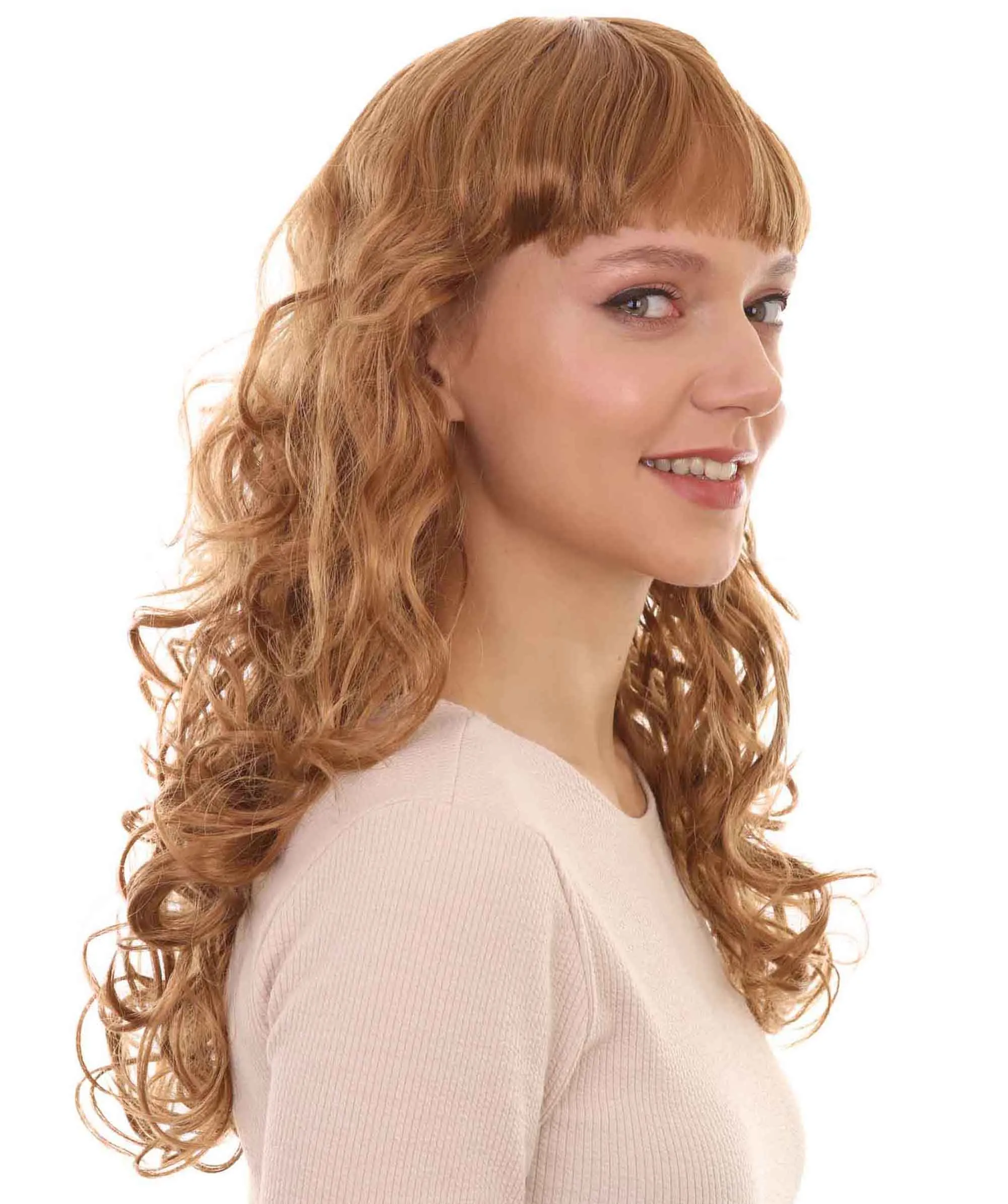 Women's Wig for Cosplay Anti-Hero Girl , Long Curly Party Ready Fancy Cosplay Halloween Wigs , Premium Breathable Capless Cap