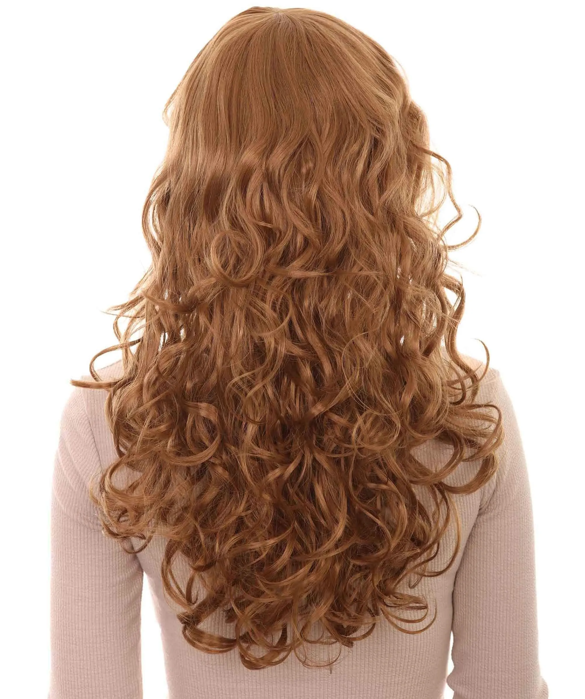 Women's Wig for Cosplay Anti-Hero Girl , Long Curly Party Ready Fancy Cosplay Halloween Wigs , Premium Breathable Capless Cap