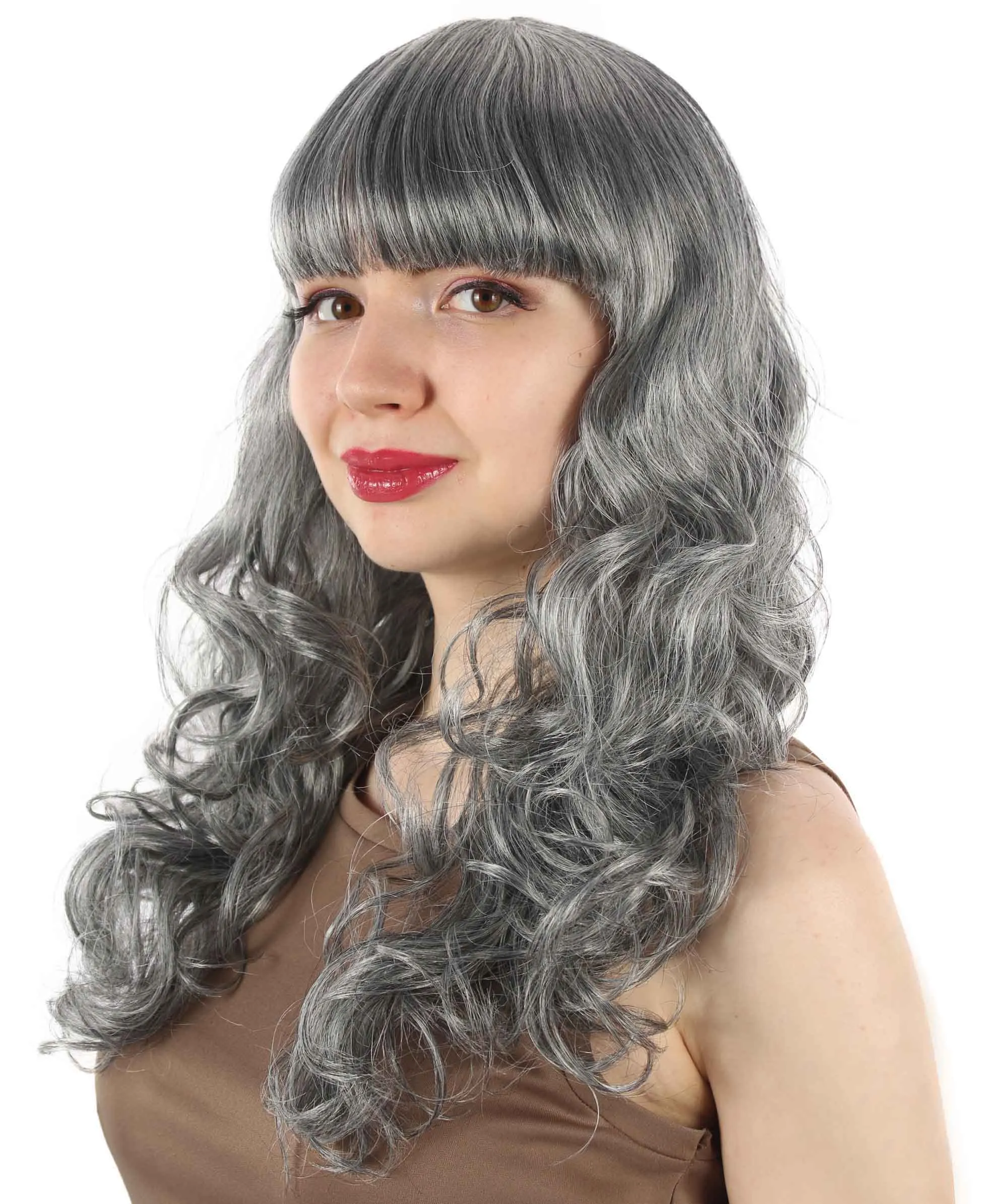 Women's Wig for Cosplay Anti-Hero Girl , Long Curly Party Ready Fancy Cosplay Halloween Wigs , Premium Breathable Capless Cap