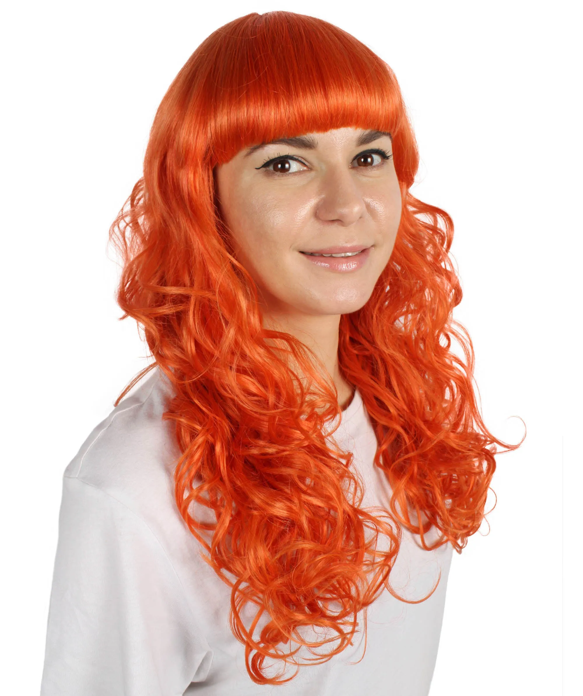 Women's Wig for Cosplay Anti-Hero Girl , Long Curly Party Ready Fancy Cosplay Halloween Wigs , Premium Breathable Capless Cap