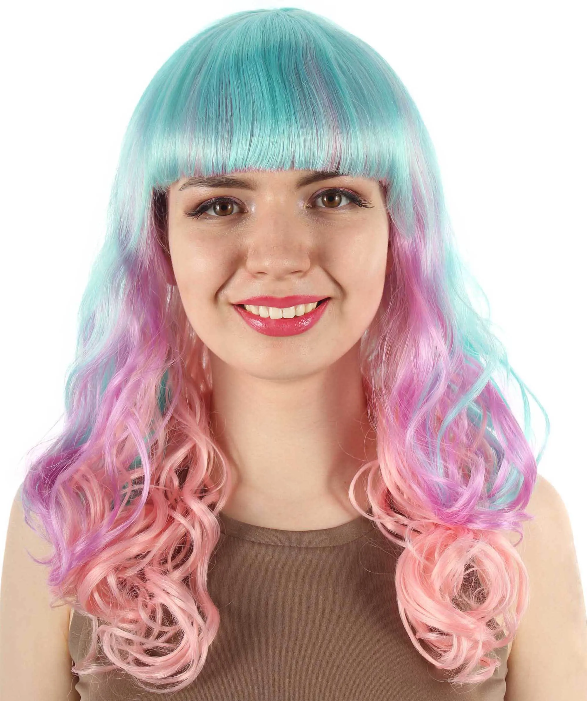 Women's Wig for Cosplay Anti-Hero Girl , Long Curly Party Ready Fancy Cosplay Halloween Wigs , Premium Breathable Capless Cap