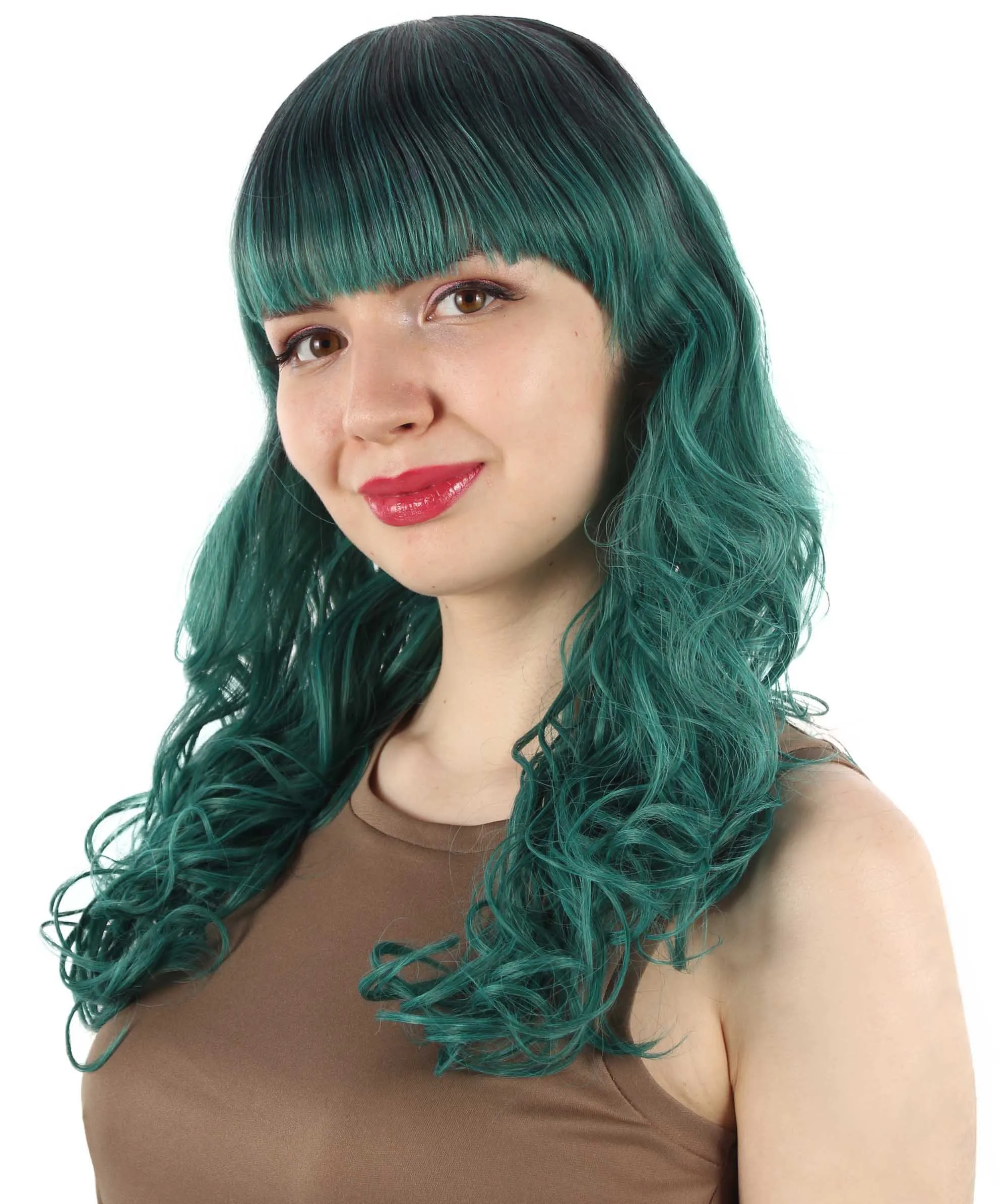 Women's Wig for Cosplay Anti-Hero Girl , Long Curly Party Ready Fancy Cosplay Halloween Wigs , Premium Breathable Capless Cap