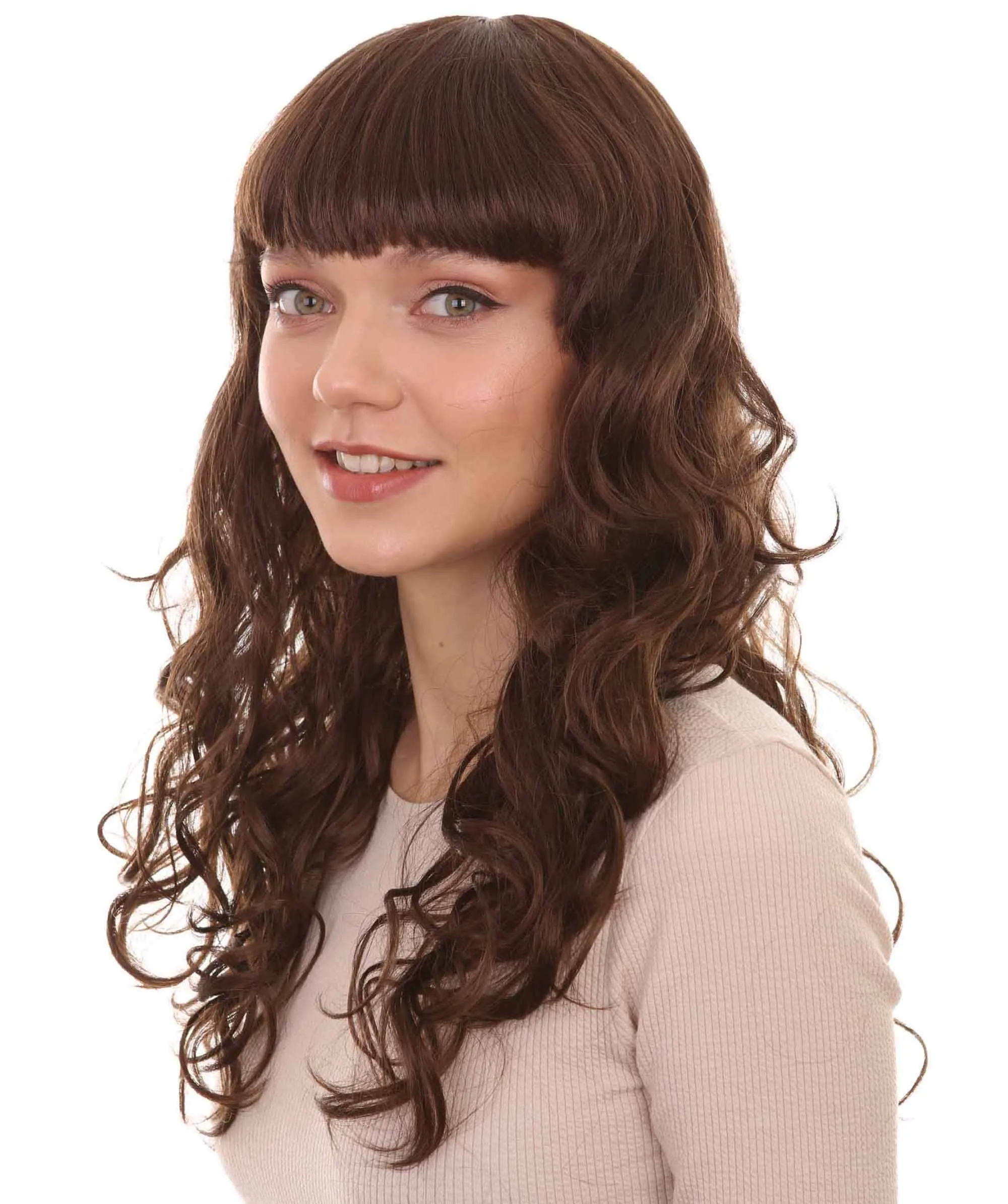 Women's Wig for Cosplay Anti-Hero Girl , Long Curly Party Ready Fancy Cosplay Halloween Wigs , Premium Breathable Capless Cap