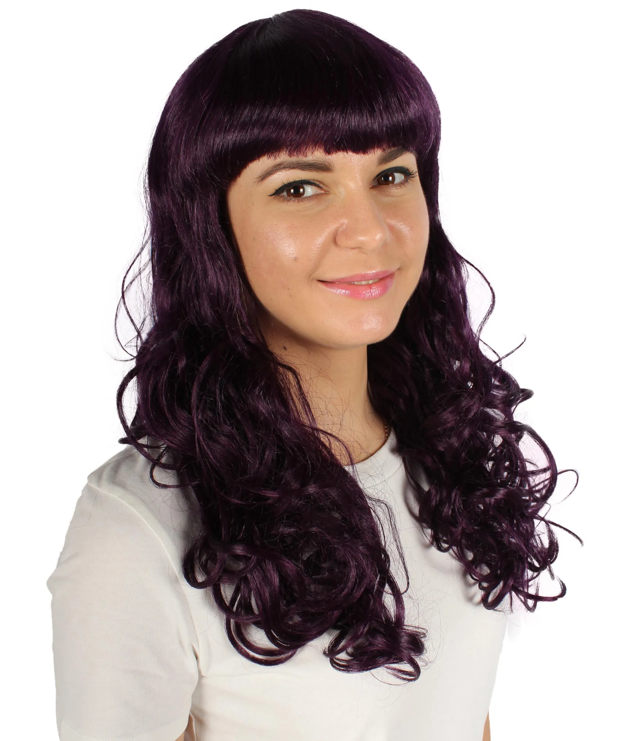 Women's Wig for Cosplay Anti-Hero Girl , Long Curly Party Ready Fancy Cosplay Halloween Wigs , Premium Breathable Capless Cap