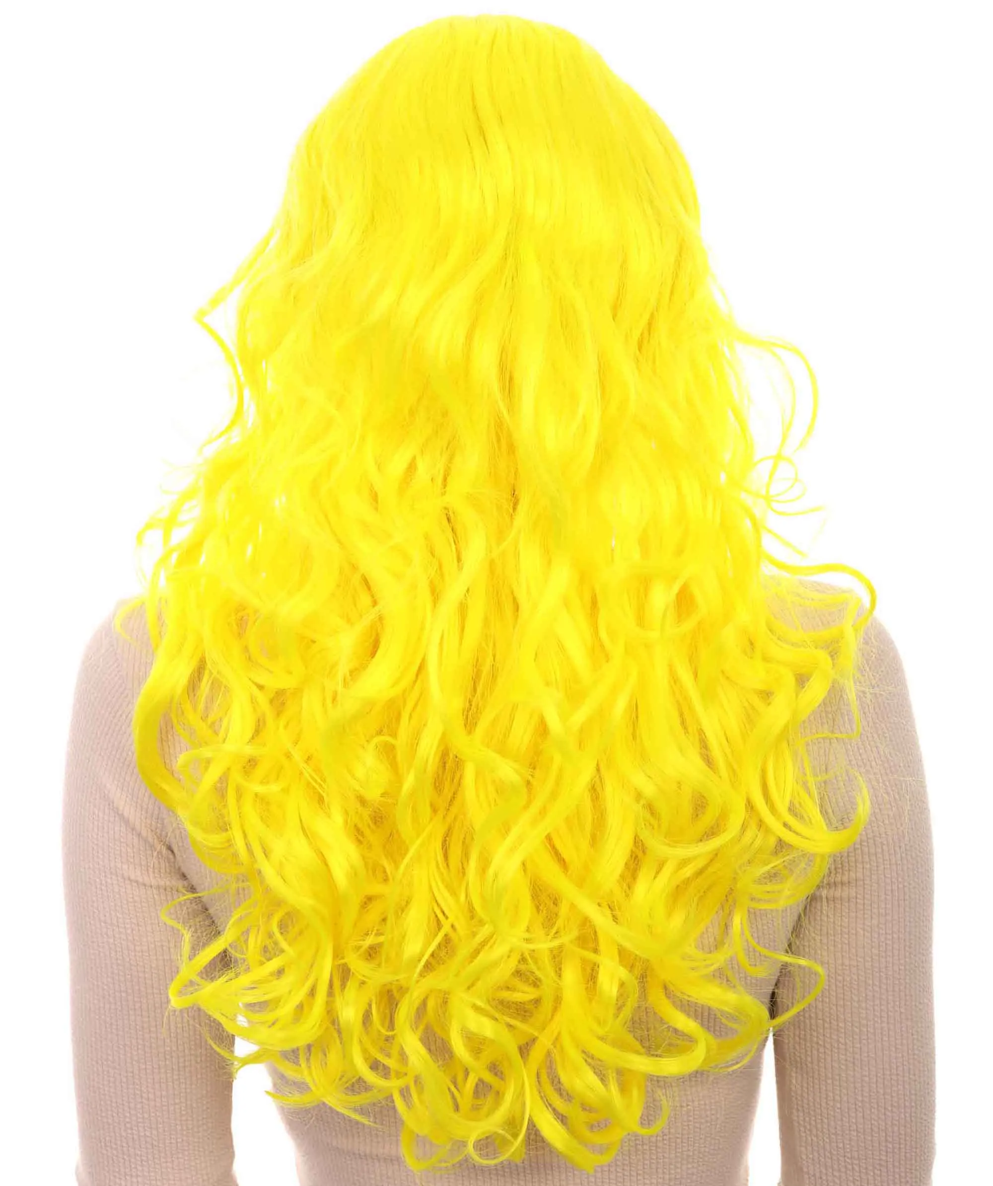Women's Wig for Cosplay Anti-Hero Girl , Long Curly Party Ready Fancy Cosplay Halloween Wigs , Premium Breathable Capless Cap