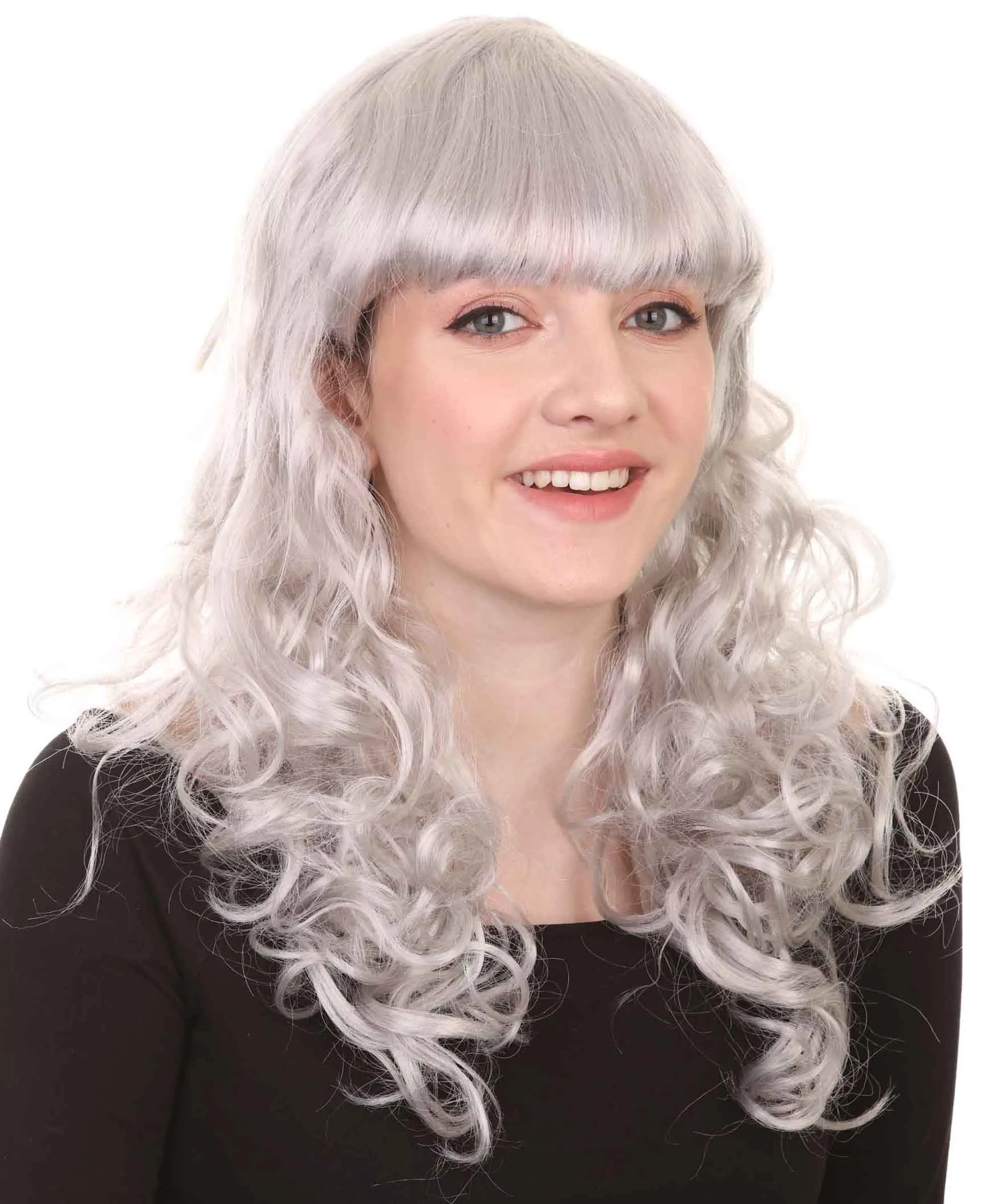 Women's Wig for Cosplay Anti-Hero Girl , Long Curly Party Ready Fancy Cosplay Halloween Wigs , Premium Breathable Capless Cap