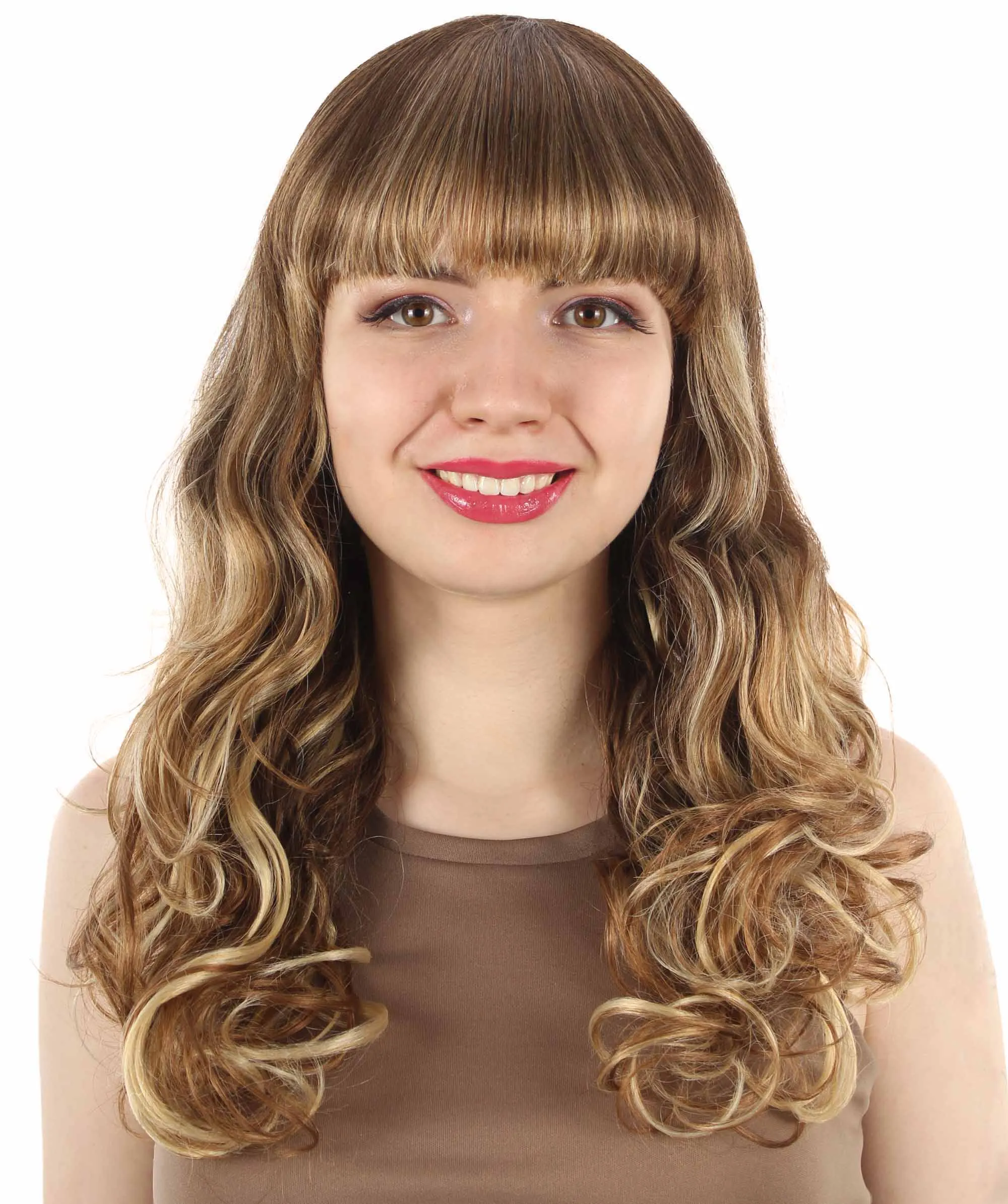 Women's Wig for Cosplay Anti-Hero Girl , Long Curly Party Ready Fancy Cosplay Halloween Wigs , Premium Breathable Capless Cap