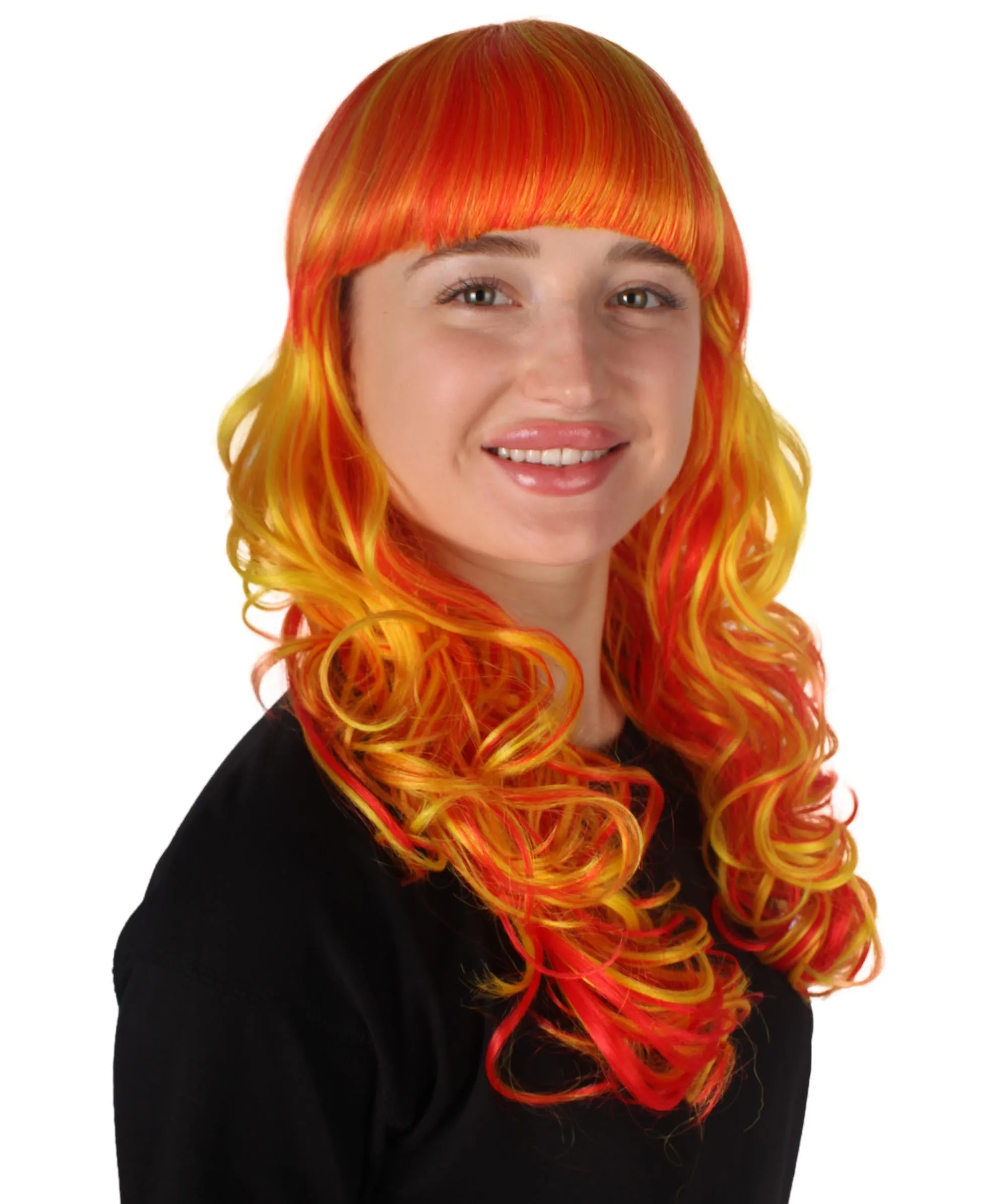 Women's Wig for Cosplay Anti-Hero Girl , Long Curly Party Ready Fancy Cosplay Halloween Wigs , Premium Breathable Capless Cap