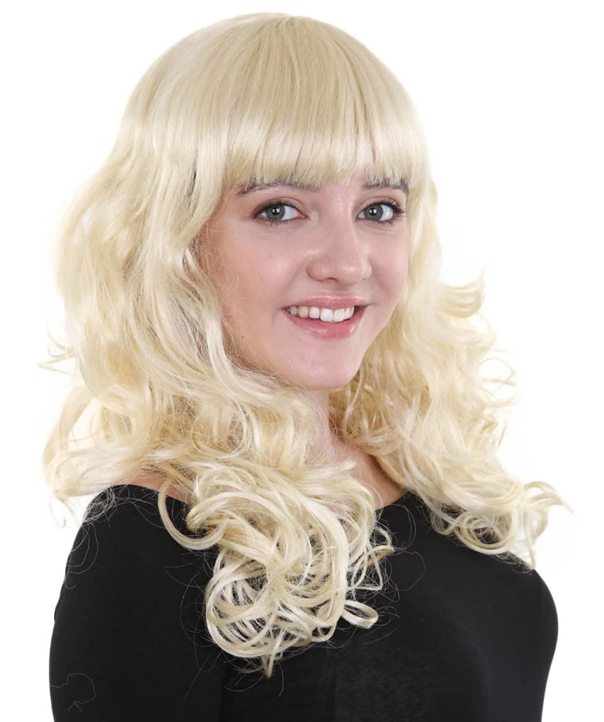 Women's Wig for Cosplay Anti-Hero Girl , Long Curly Party Ready Fancy Cosplay Halloween Wigs , Premium Breathable Capless Cap