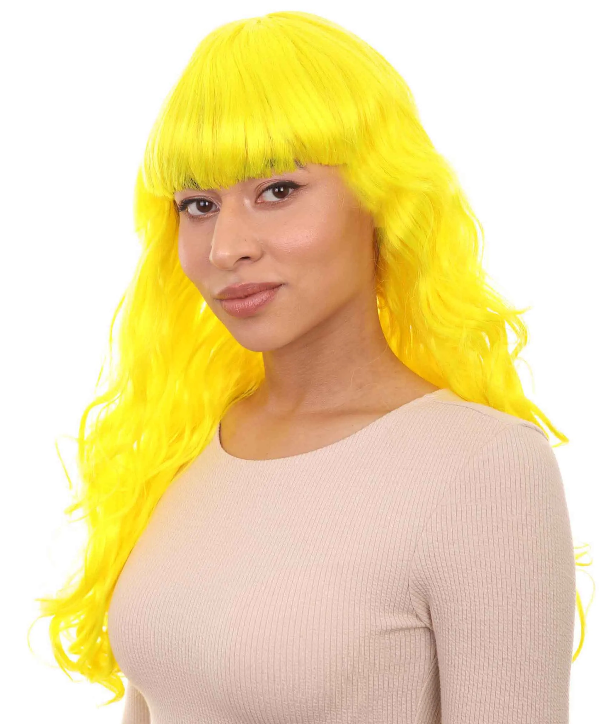 Women's Wig for Cosplay Anti-Hero Girl , Long Curly Party Ready Fancy Cosplay Halloween Wigs , Premium Breathable Capless Cap
