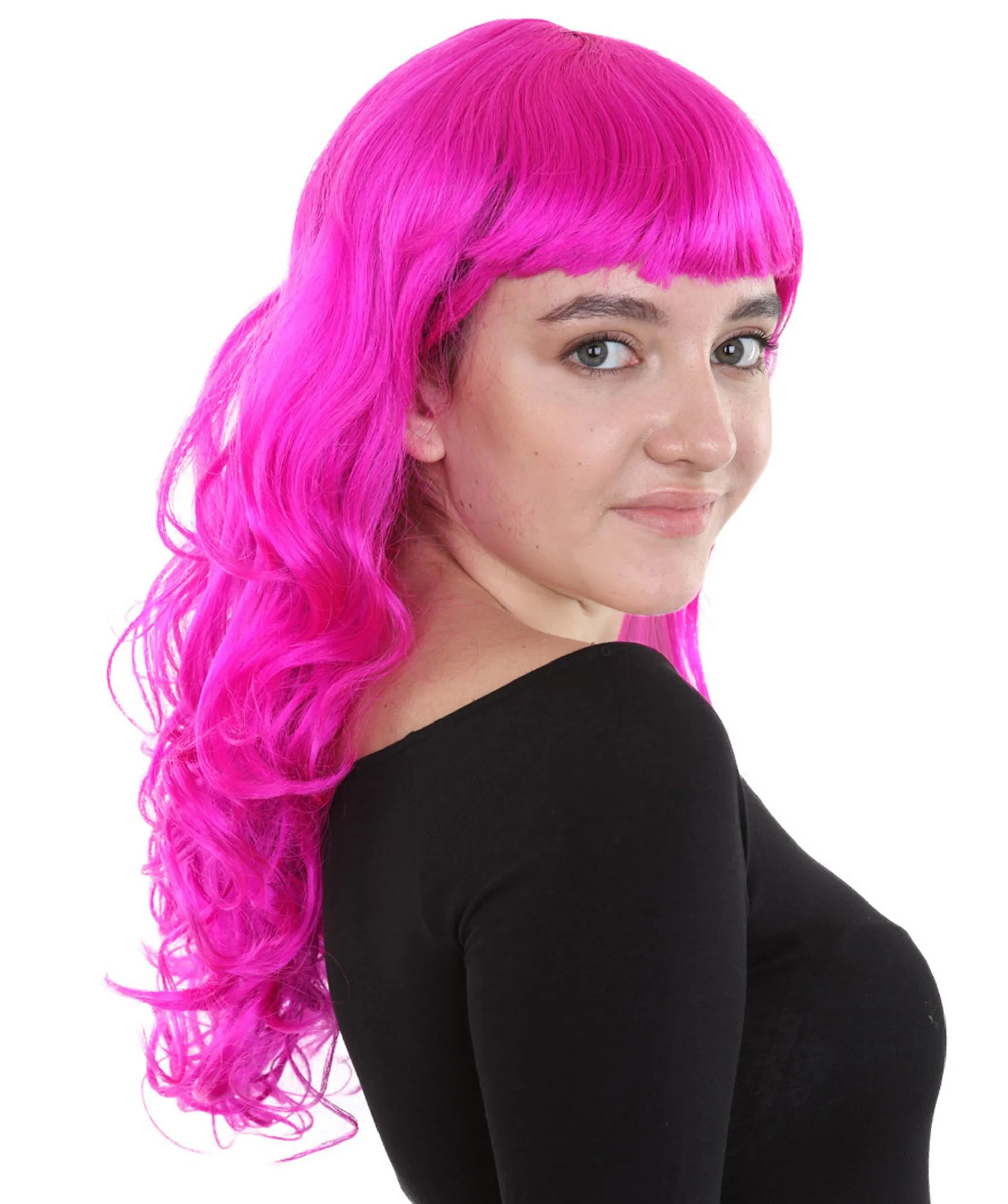 Women's Wig for Cosplay Anti-Hero Girl , Long Curly Party Ready Fancy Cosplay Halloween Wigs , Premium Breathable Capless Cap