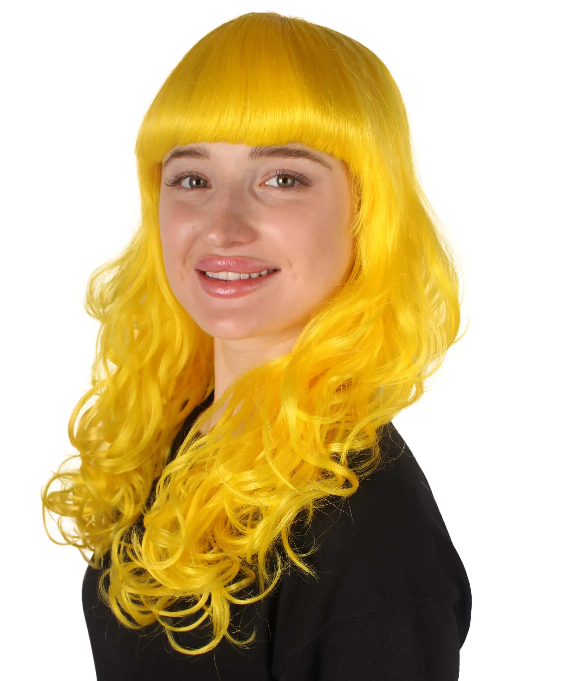 Women's Wig for Cosplay Anti-Hero Girl , Long Curly Party Ready Fancy Cosplay Halloween Wigs , Premium Breathable Capless Cap